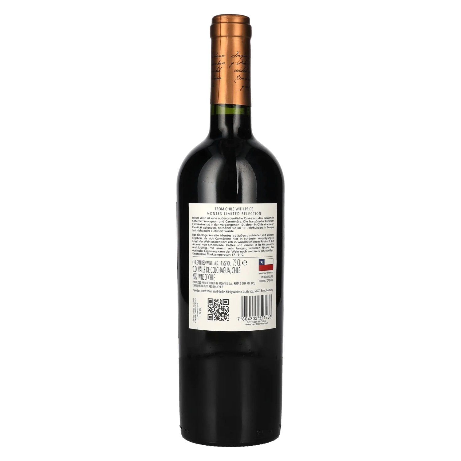 Montes CABERNET SAUVIGNON CARMENÈRE Limited Selection 2022 14,5% Vol. 0,75l
