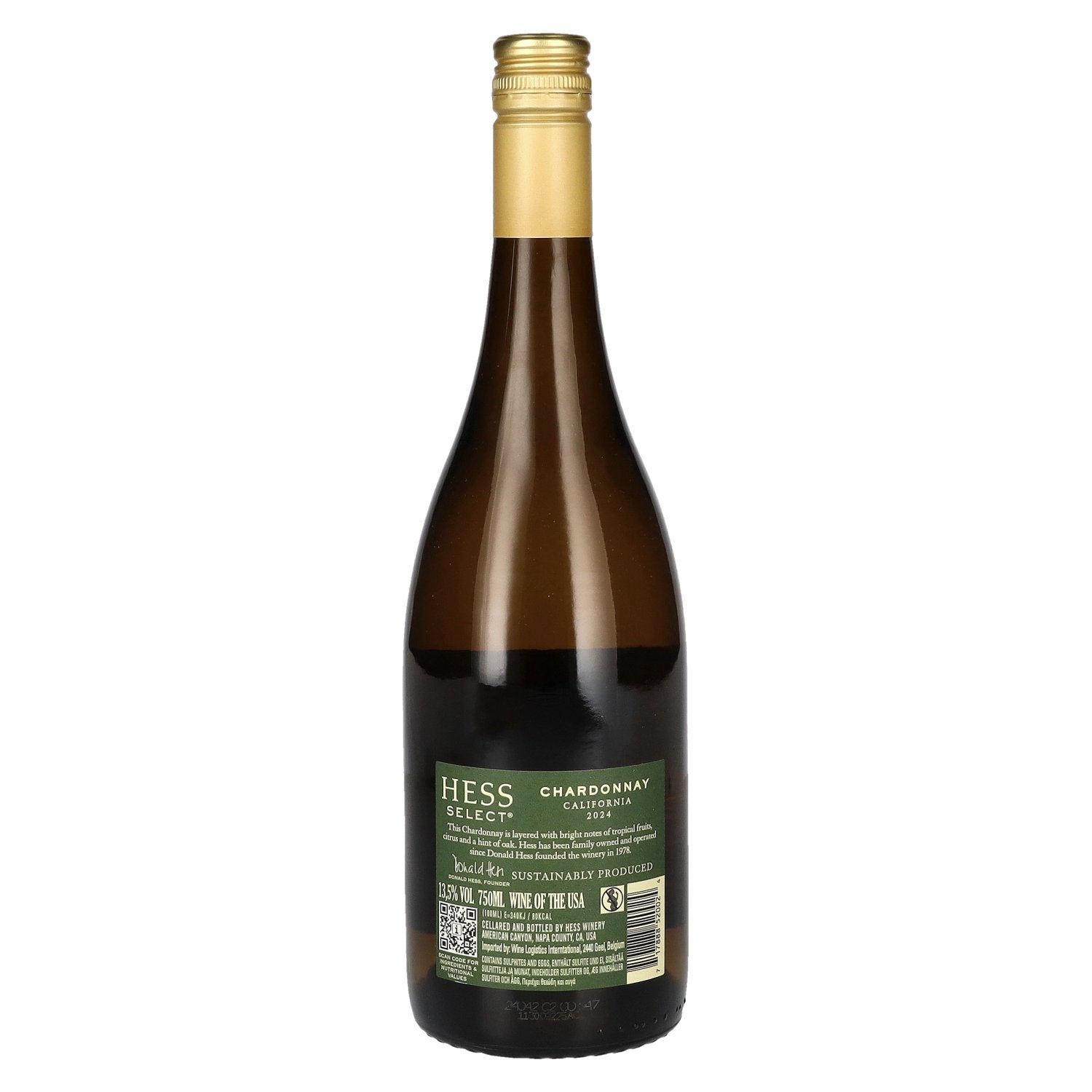 Hess Select Chardonnay Vintage 2024 13,5% Vol. 0,75l