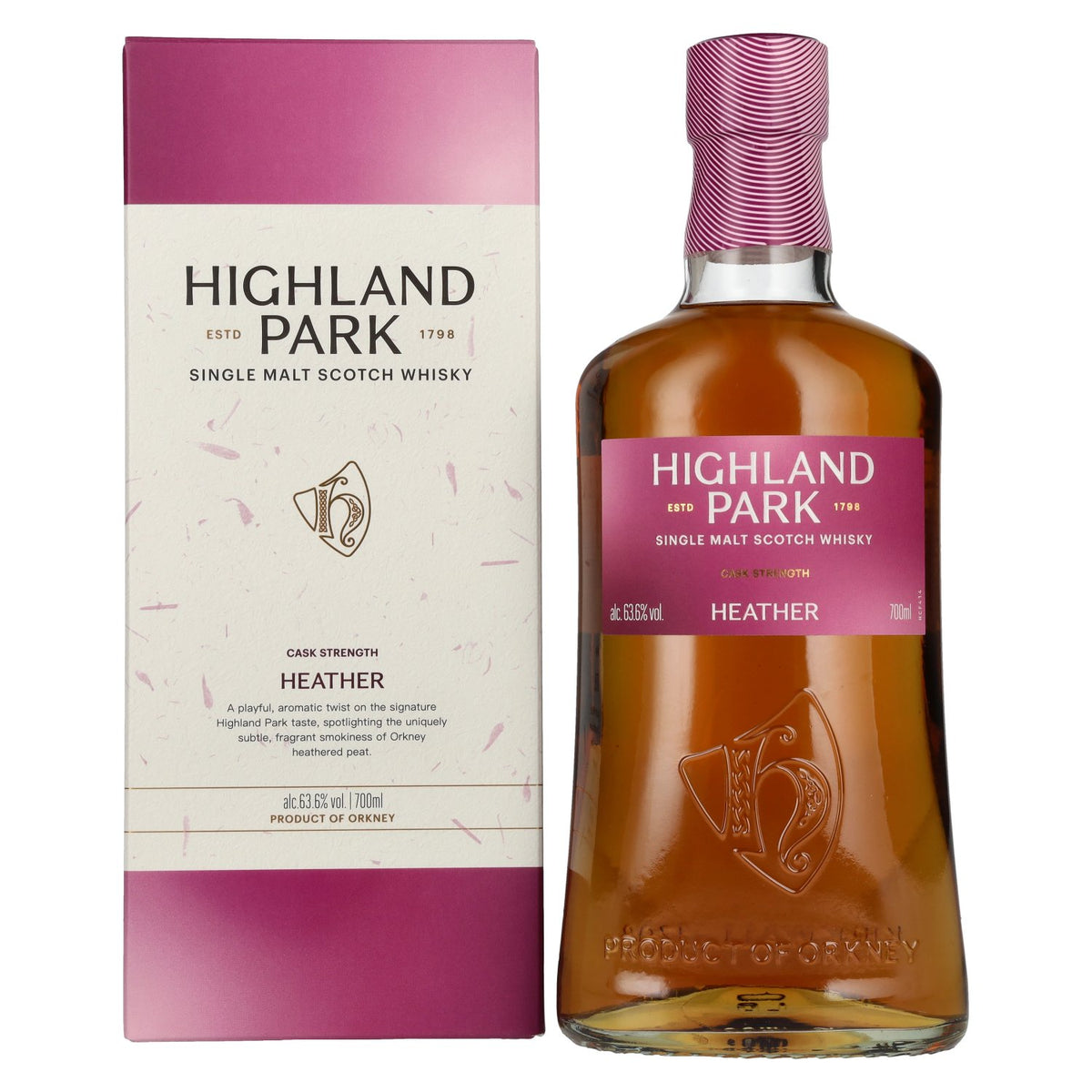 Highland Park HEATHER Cask Strength Single Malt Scotch Whisky 63.6% Vol. 0.7l in Gift Box
