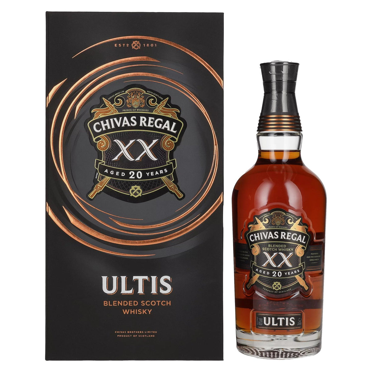 Chivas Regal ULTIS XX 20 Years Old Blended Scotch Whisky 40% Vol. 0.7l in Gift Box