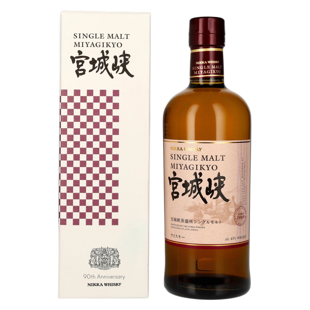 Nikka Miyagikyo Single Malt Whisky 90th Anniversary 45% Vol. 0,7l in Geschenkbox