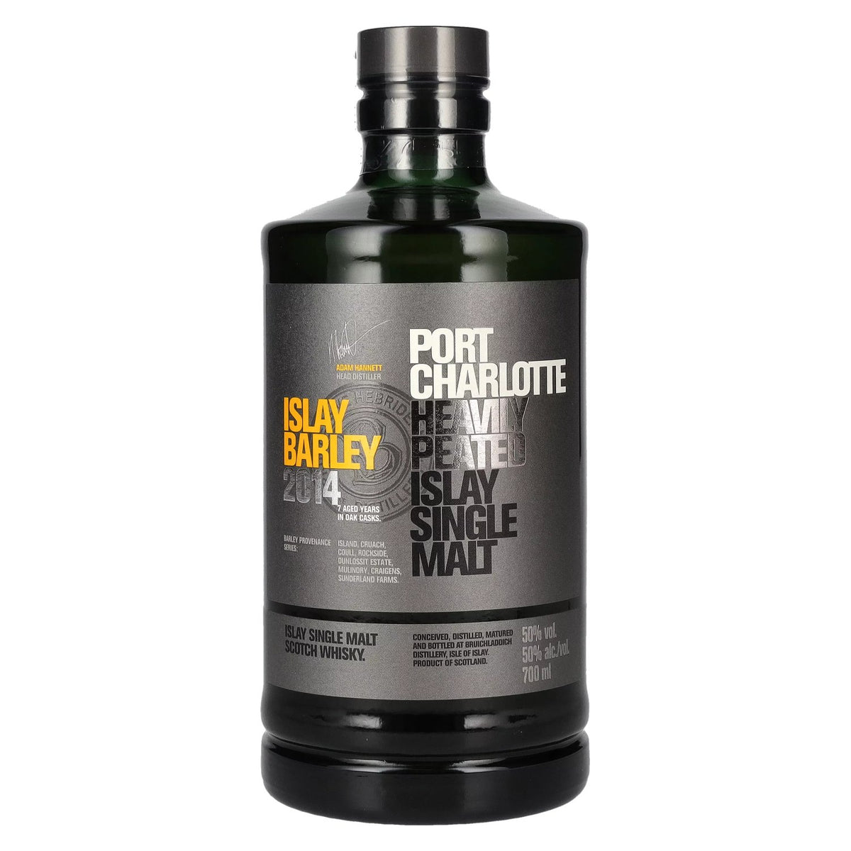 Port Charlotte ISLAY BARLEY Heavily Peated Islay Single Malt 2014 50% Vol. 0.7l
