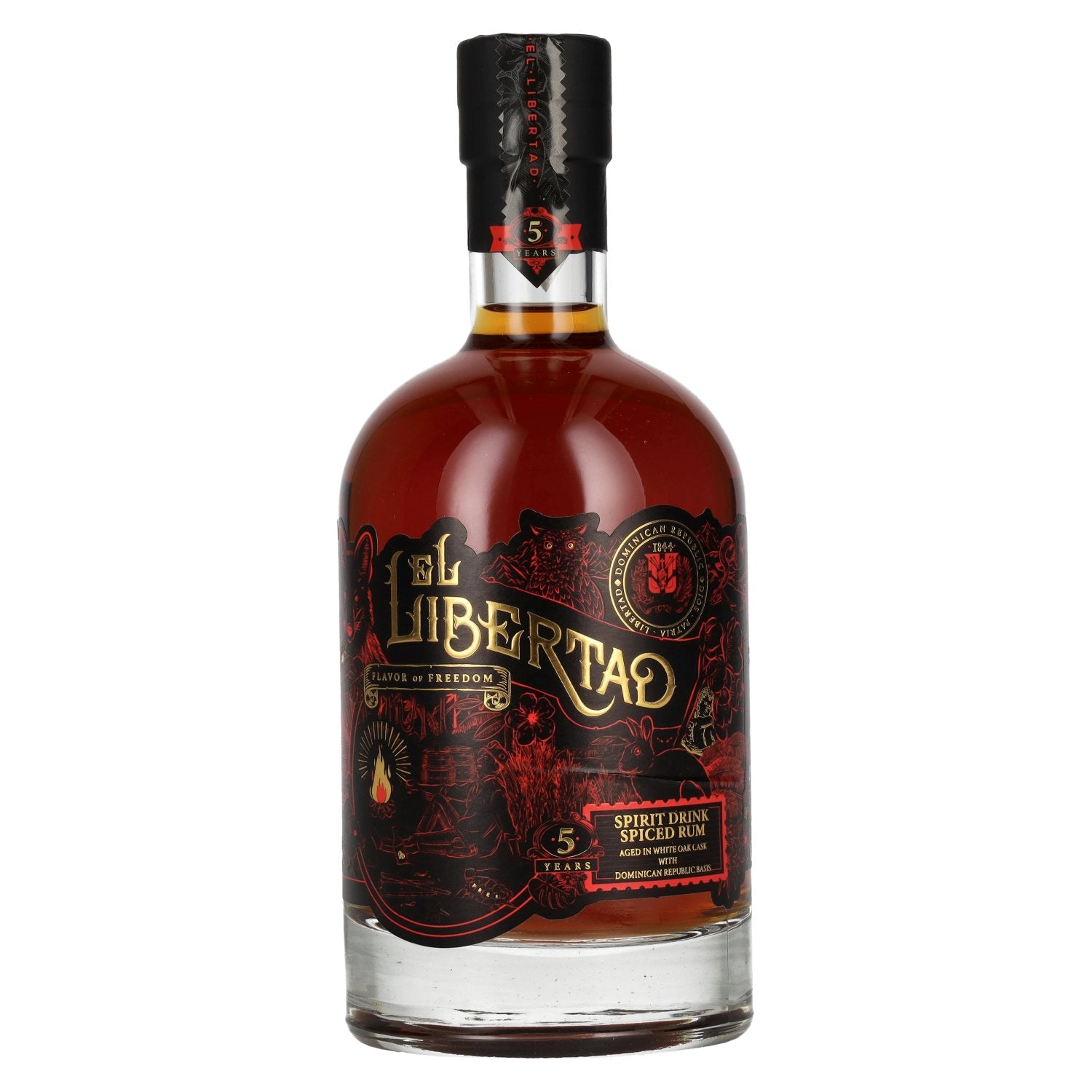 El Libertad 5 Years Old Flavour of FREEDOM Spiced Rum 41% vol. 0.7l
