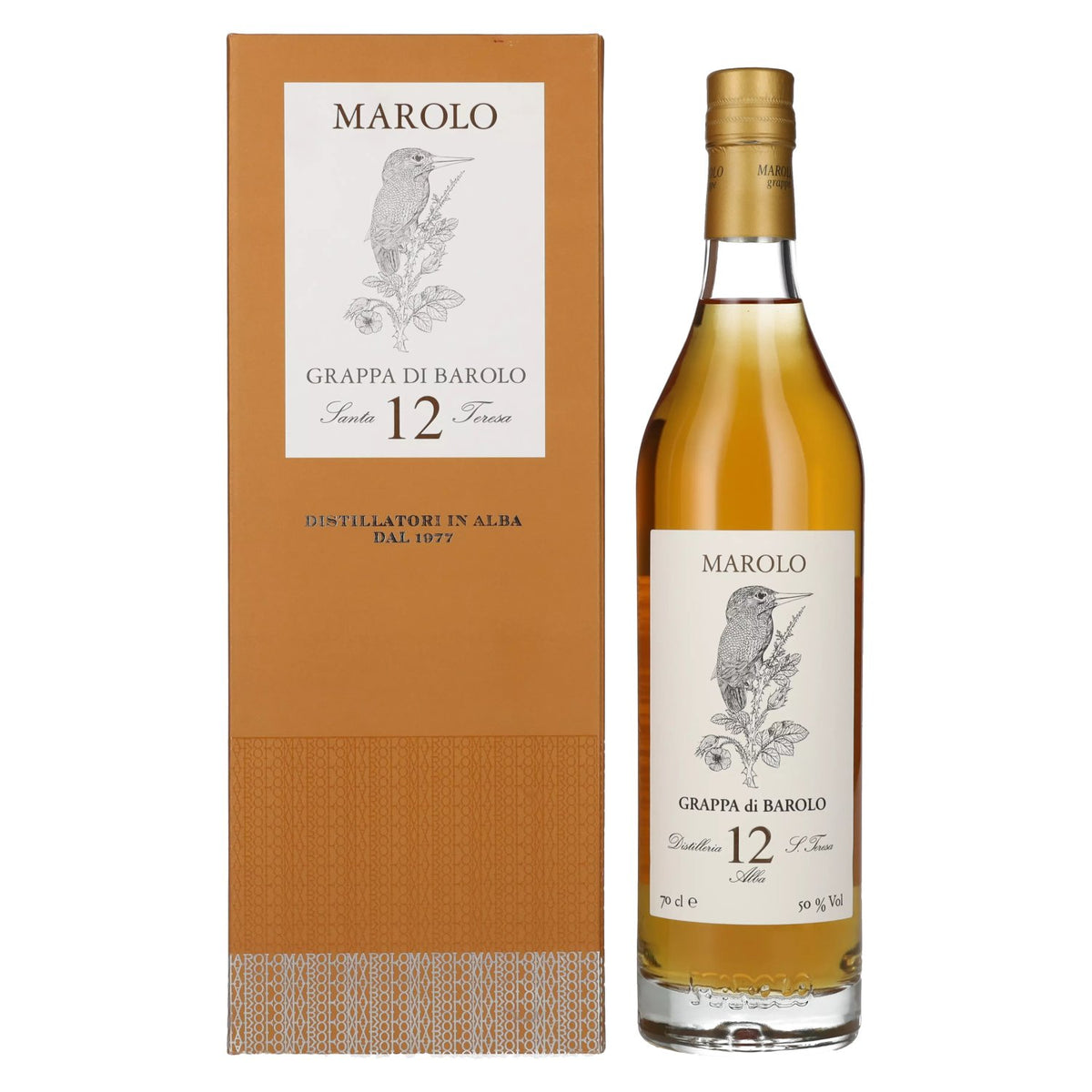 Marolo Grappa di BAROLO 12 Years Old 50% Vol. 0.7l in Gift Box