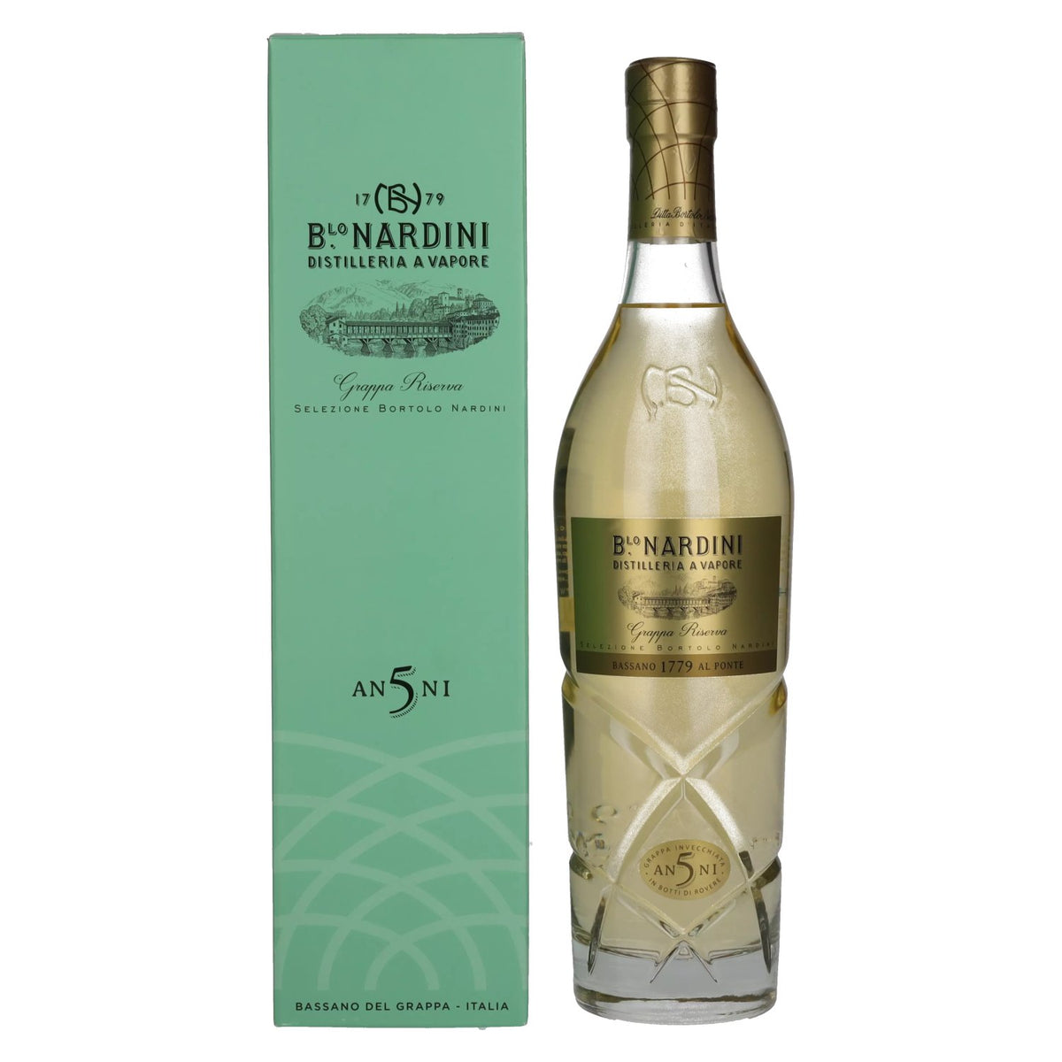 Nardini Grappa Riserva 5 Years 42% Vol. 0.7l in gift box