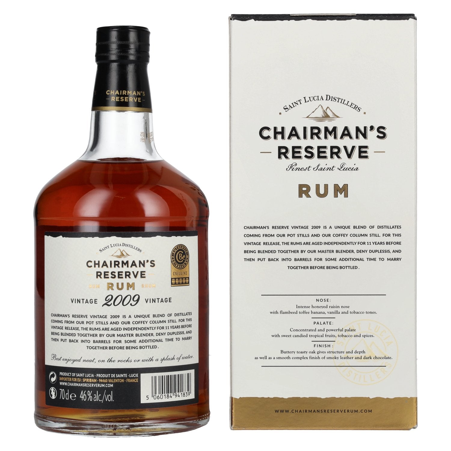 Chairman's Reserve Rum VINTAGE 2009 46% Vol. 0,7l in Geschenkbox