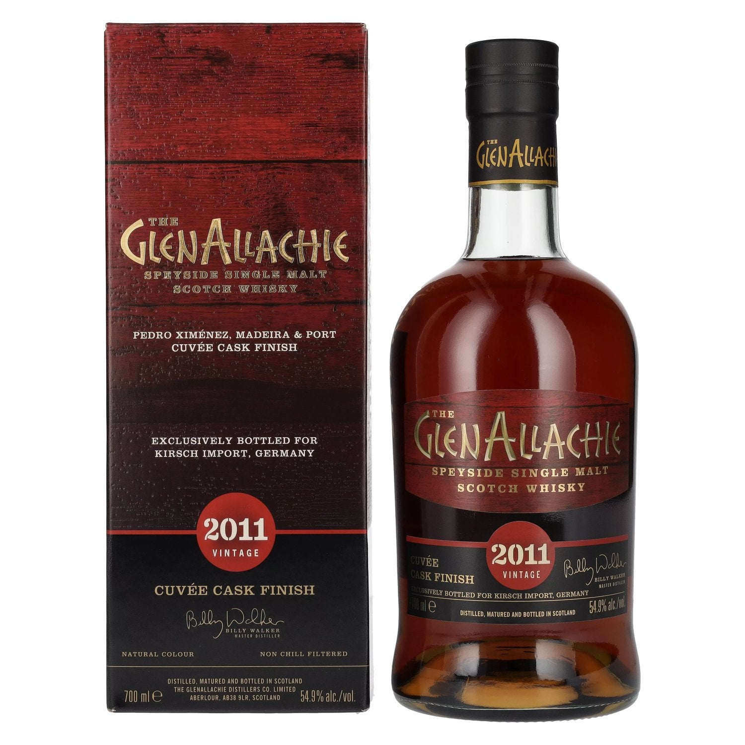 The GlenAllachie CUVÉE CASK FINISH Vintage 2011 54.9% Vol. 0.7L in gift box
