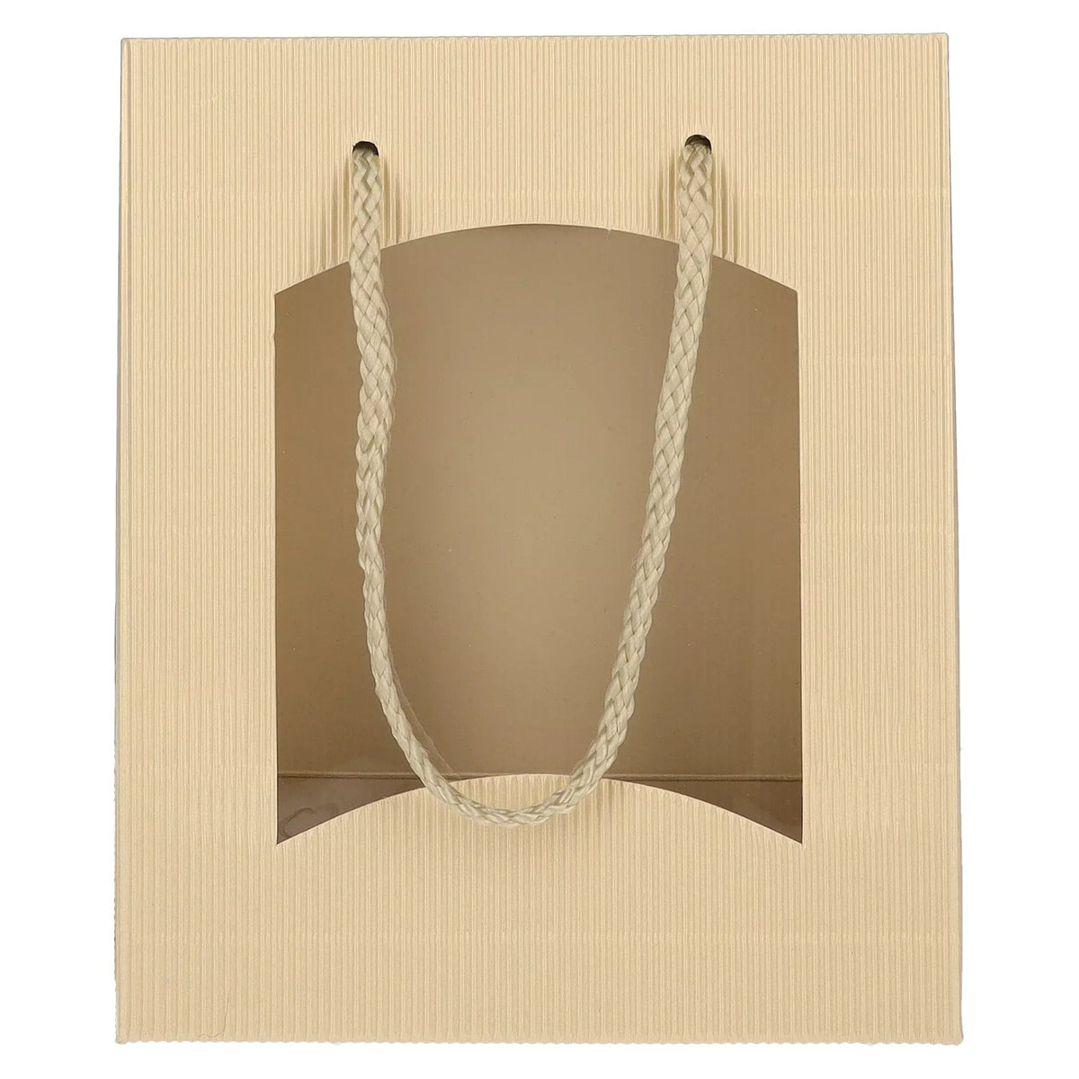 Tragetasche CREME-GOLD Offene Welle MINI