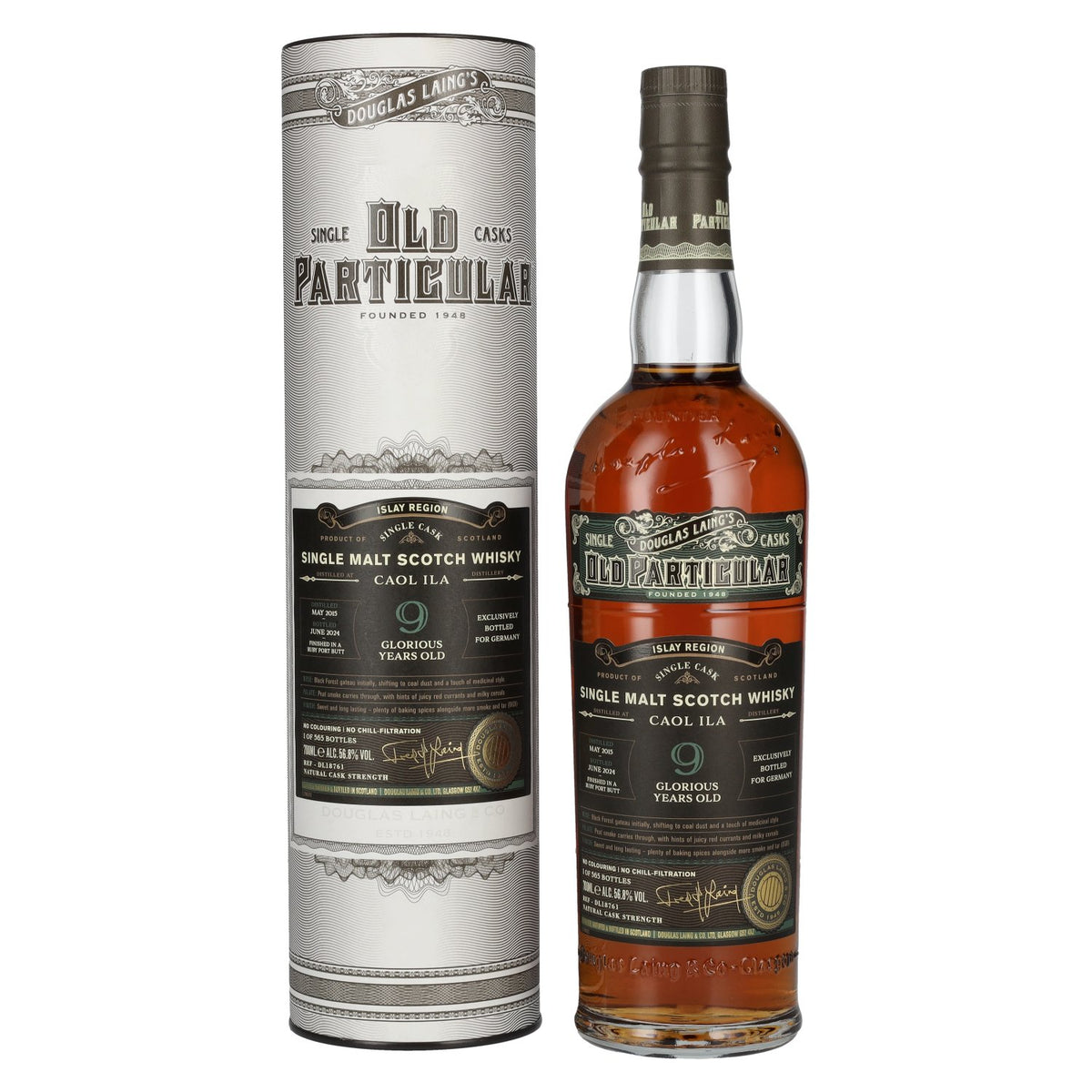 Douglas Laing OLD PARTICULAR Caol Ila 9 Years Old Single Cask Malt 2015 56,8% Vol. 0,7l in Geschenkbox