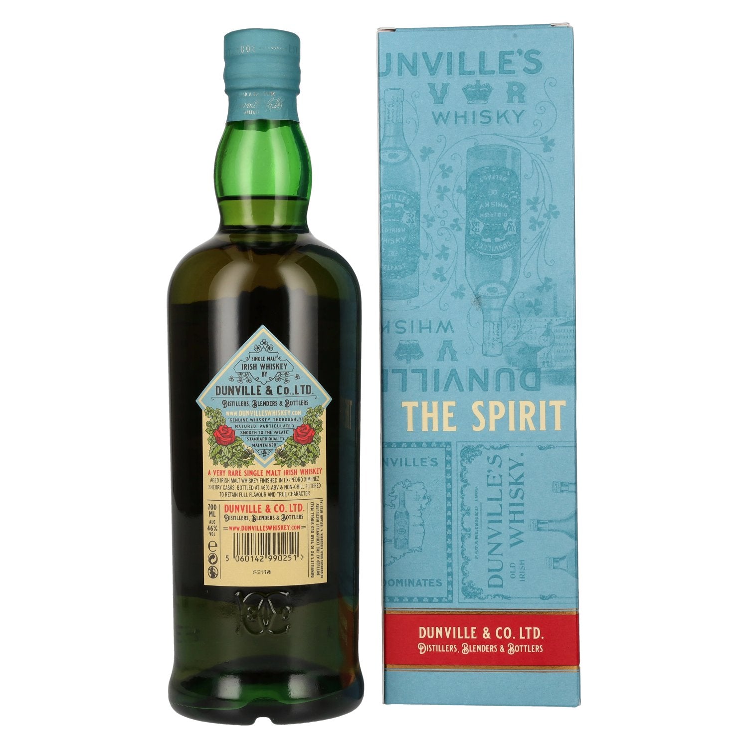Dunville's 10 Years Old Single Malt Irish Whiskey PX Cask 46% Vol. 0.7L in Gift Box