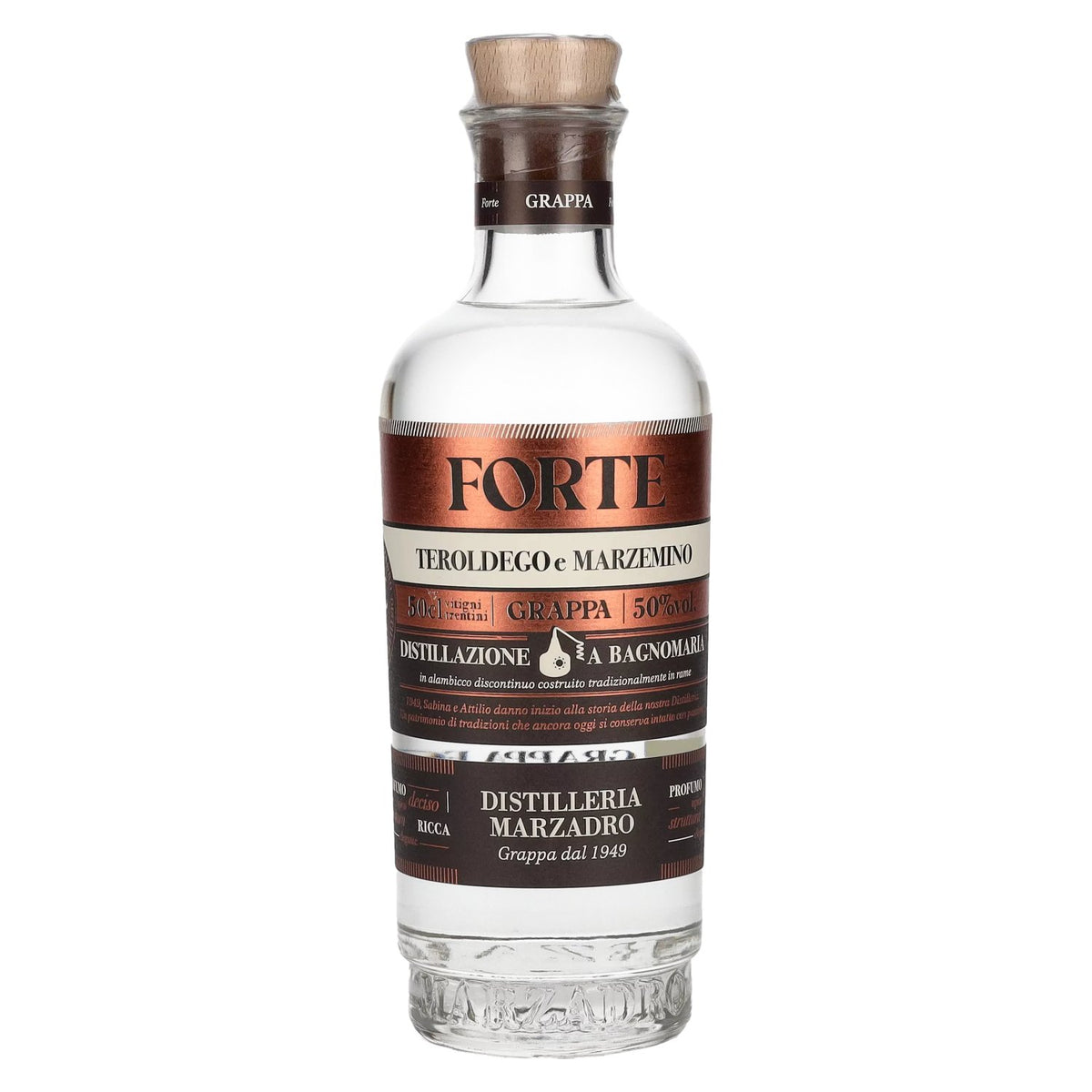 Marzadro FORTE Grappa 50% Vol. 0.5l
