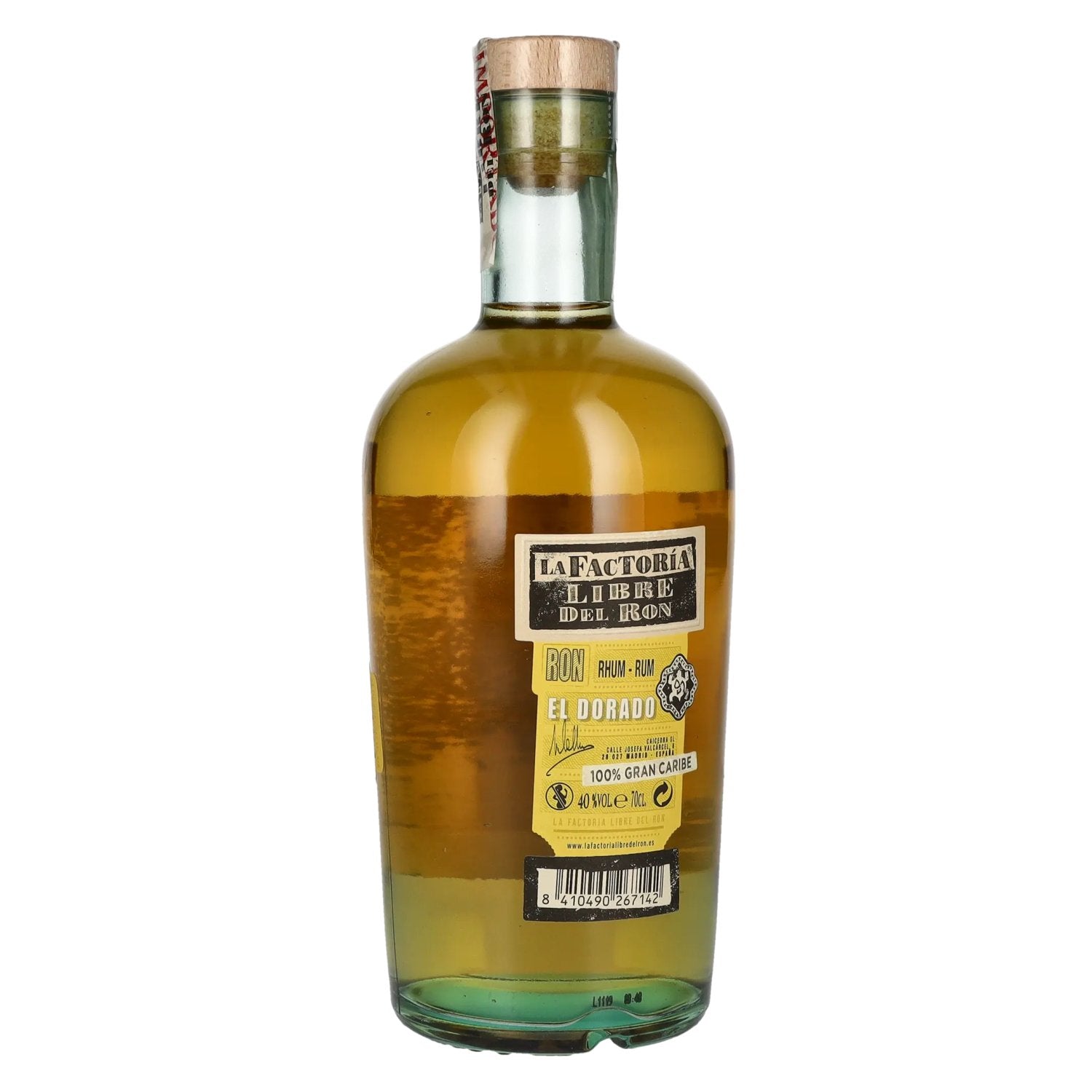 La Factoría Libre Del Ron El Dorado 40% Vol. 0.7l