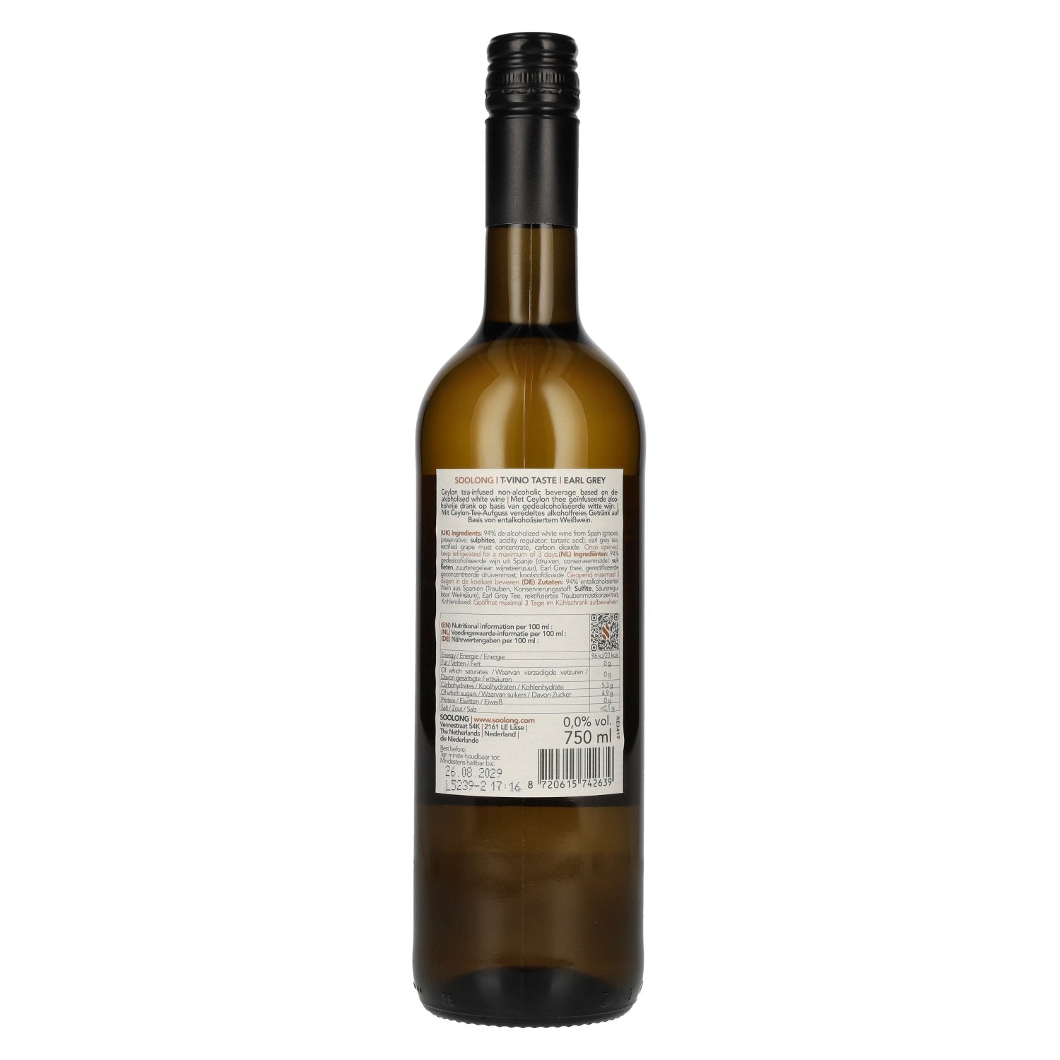 Soolong EARL GREY T-Vino Taste 0,75l