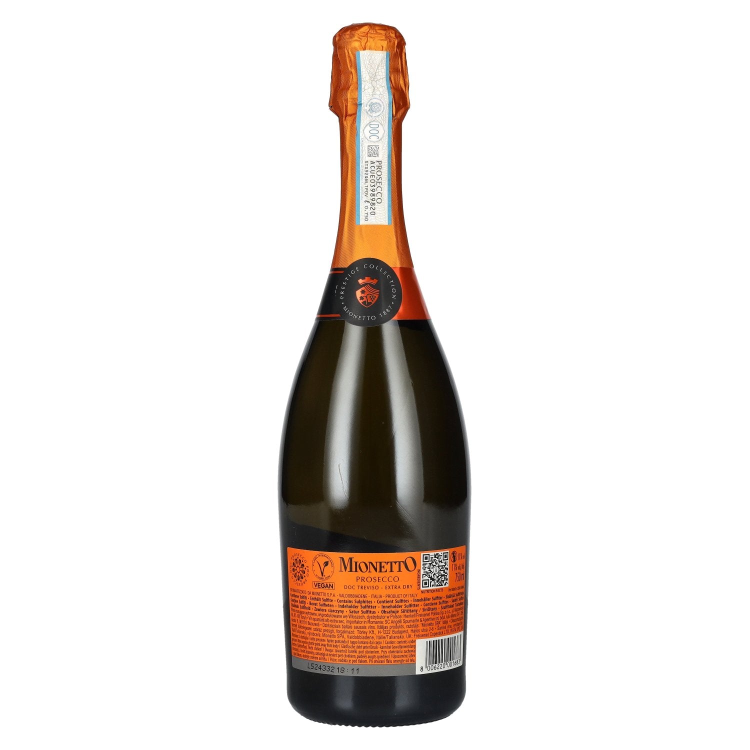 Mionetto Prosecco Treviso Extra Dry DOC 11% Vol. 0,75l