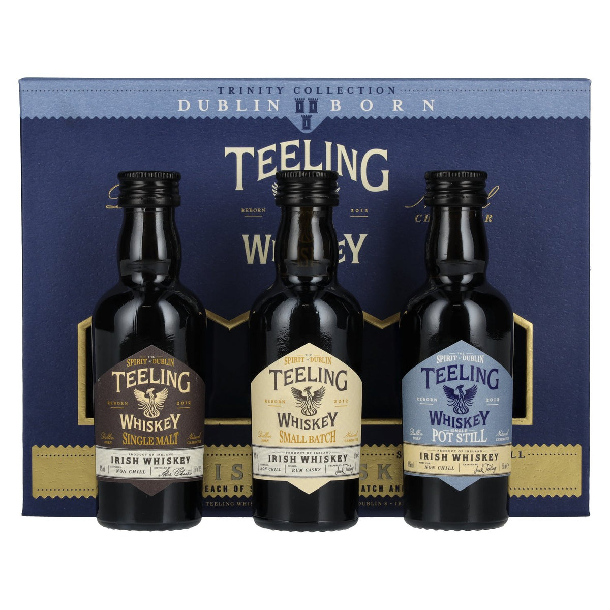 Teeling Whiskey TRINITY PACK Irish Whiskey 46% Vol. 3x0,05l