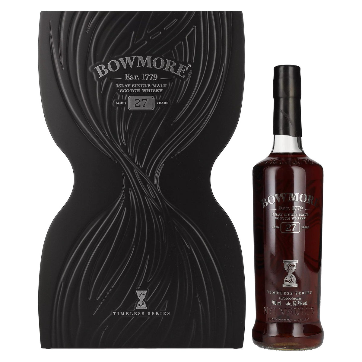 Bowmore 27 Years Old TIMELESS SERIES Islay Single Malt 52.7% ABV 0.7l in a gift box