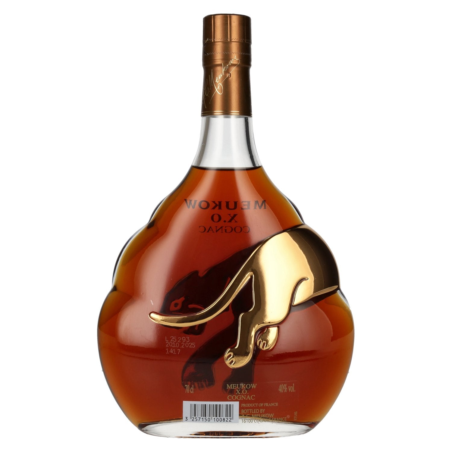 Meukow X.O. Cognac Gold FELINE Limited Edition 40% Vol. 0,7l