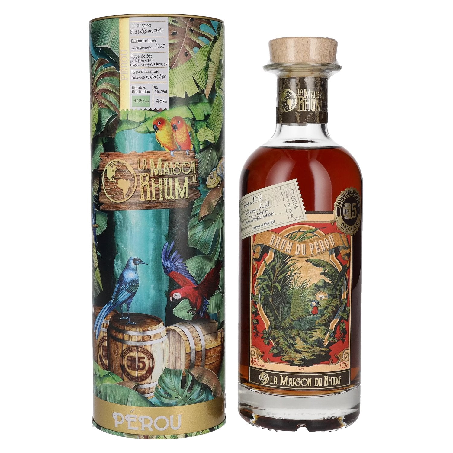 La Maison du Rhum PERU 2012/2022 Batch No. 5 48% Vol. 0.7l in Tinbox
