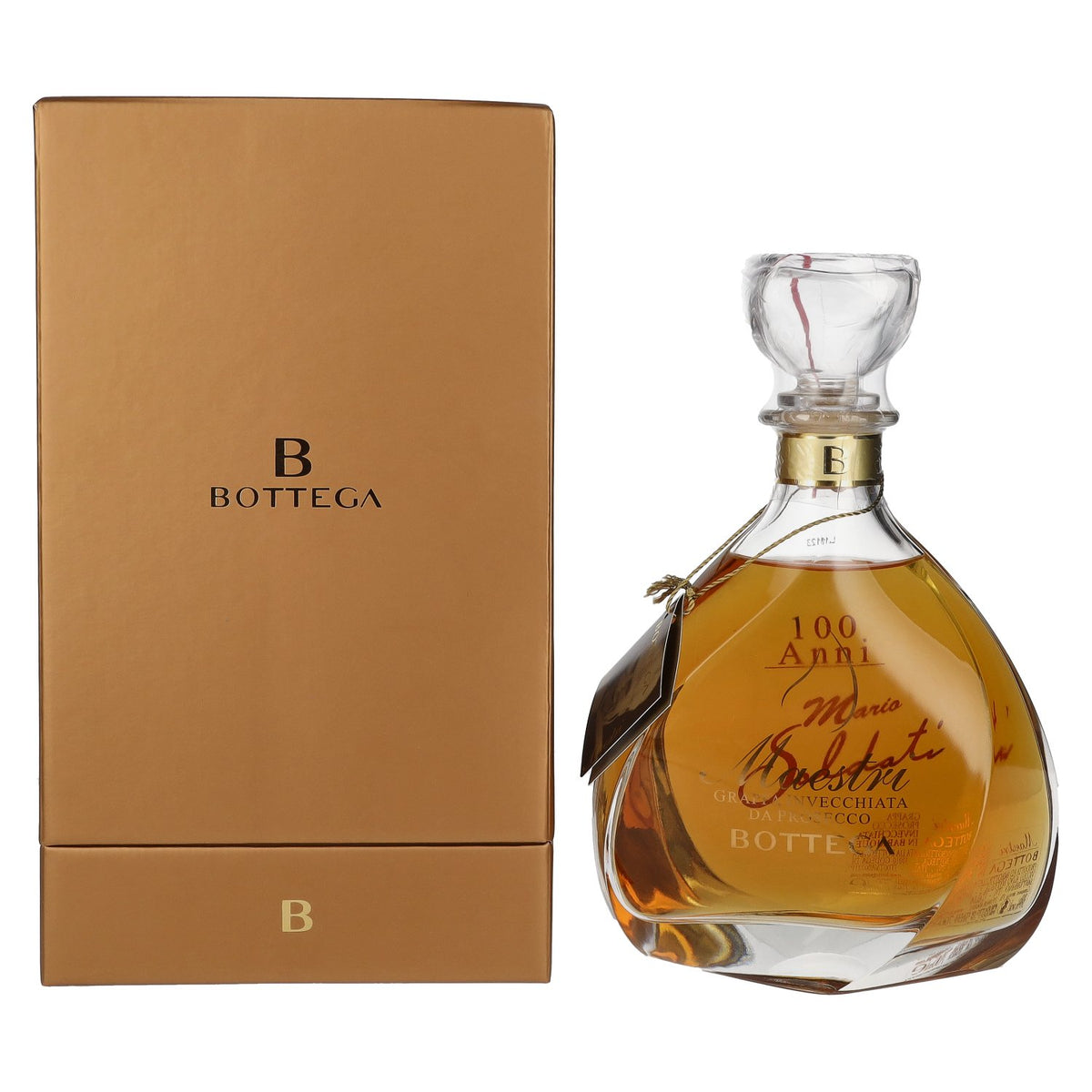 Bottega Grappa Invecchiata da Prosecco Maestri 38% Vol. 0,7l in Geschenkbox