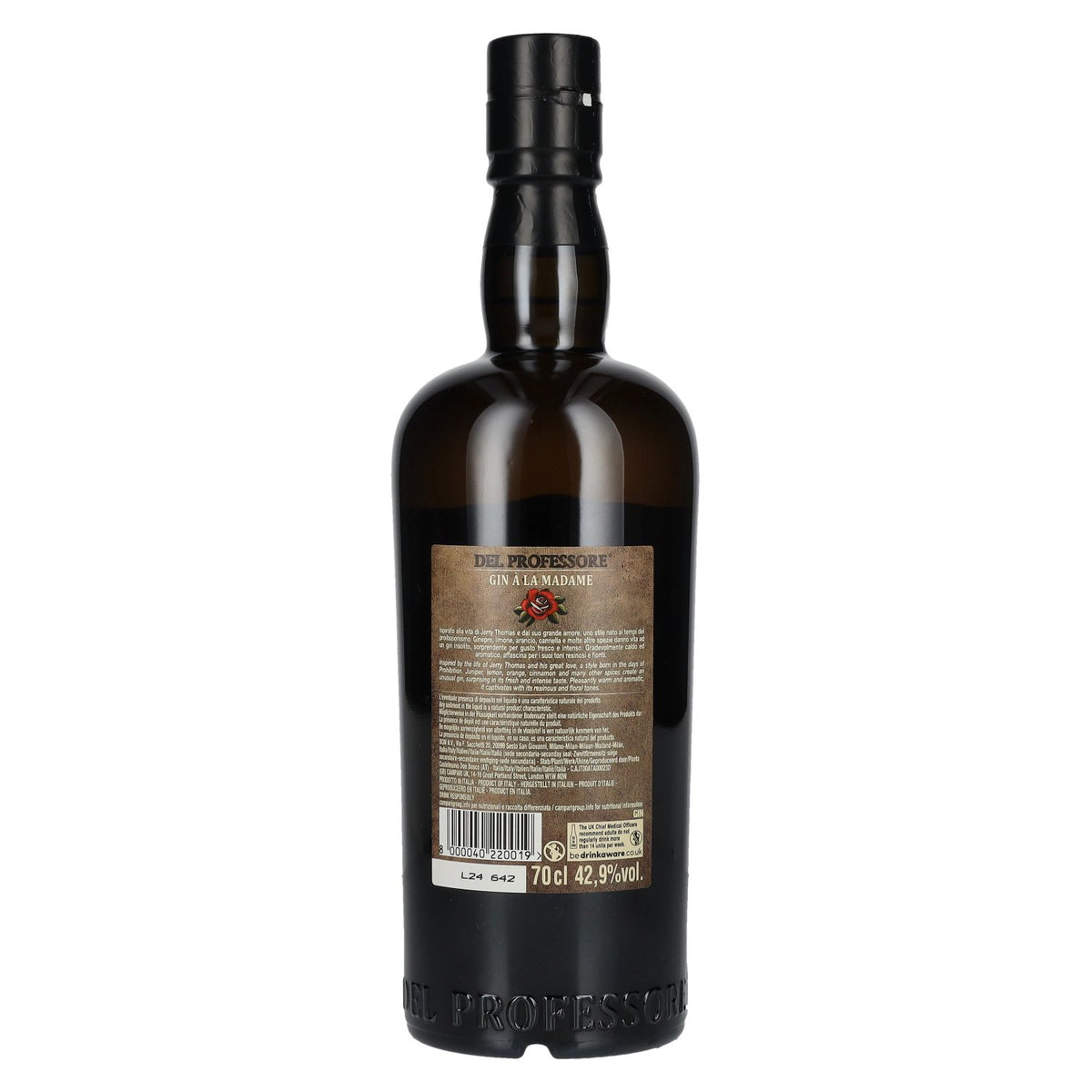 Del Professore Gin À LA MADAME Impossible to Imitate 42.9% Vol. 0.7l