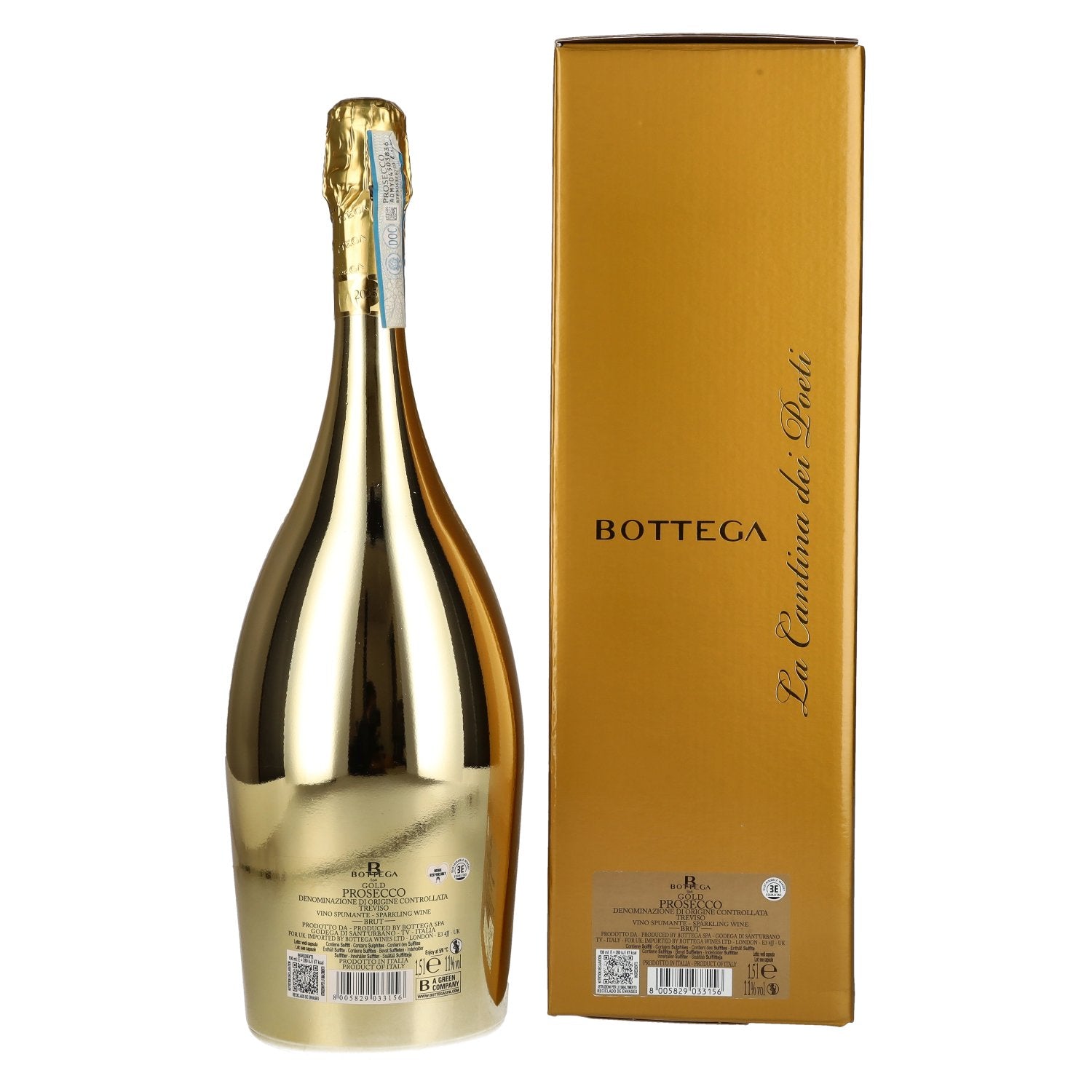 Bottega GOLD Prosecco Brut Millesimato DOC 2025 11% Vol. 1,5l in Geschenkbox