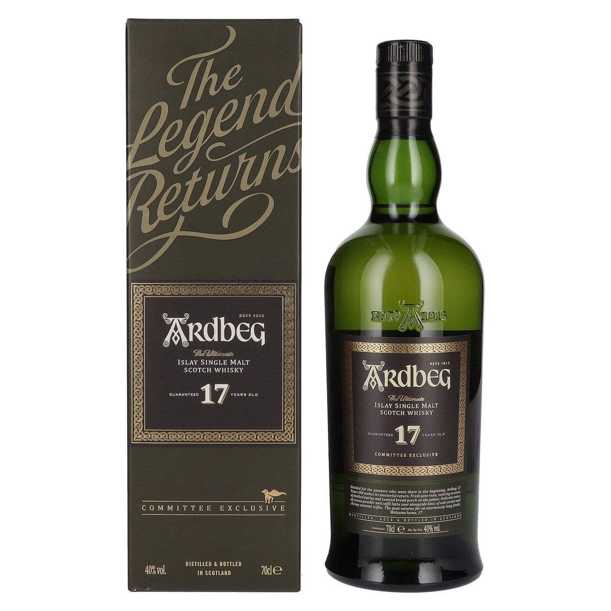 Ardbeg 17 Years Old The Ultimate Committee Exclusive Islay Single Malt 40% Vol. 0,7l in Geschenkbox