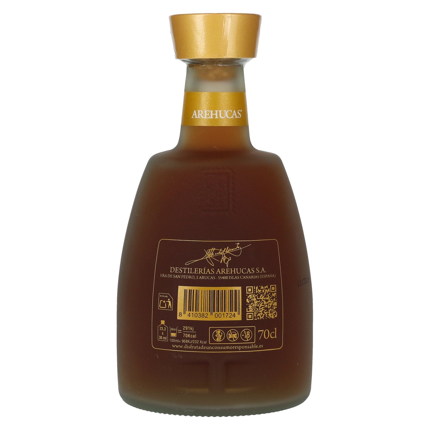 Arehucas Ron Miel Selección Familiar Licor 30% Vol. 0,7l
