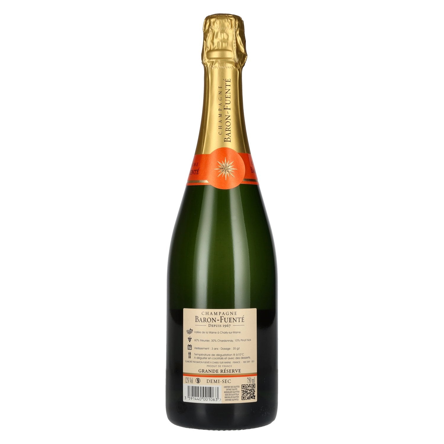 Baron-Fuenté GRANDE RÉSERVE Champagne Demi-Sec 12% Vol. 0,75l