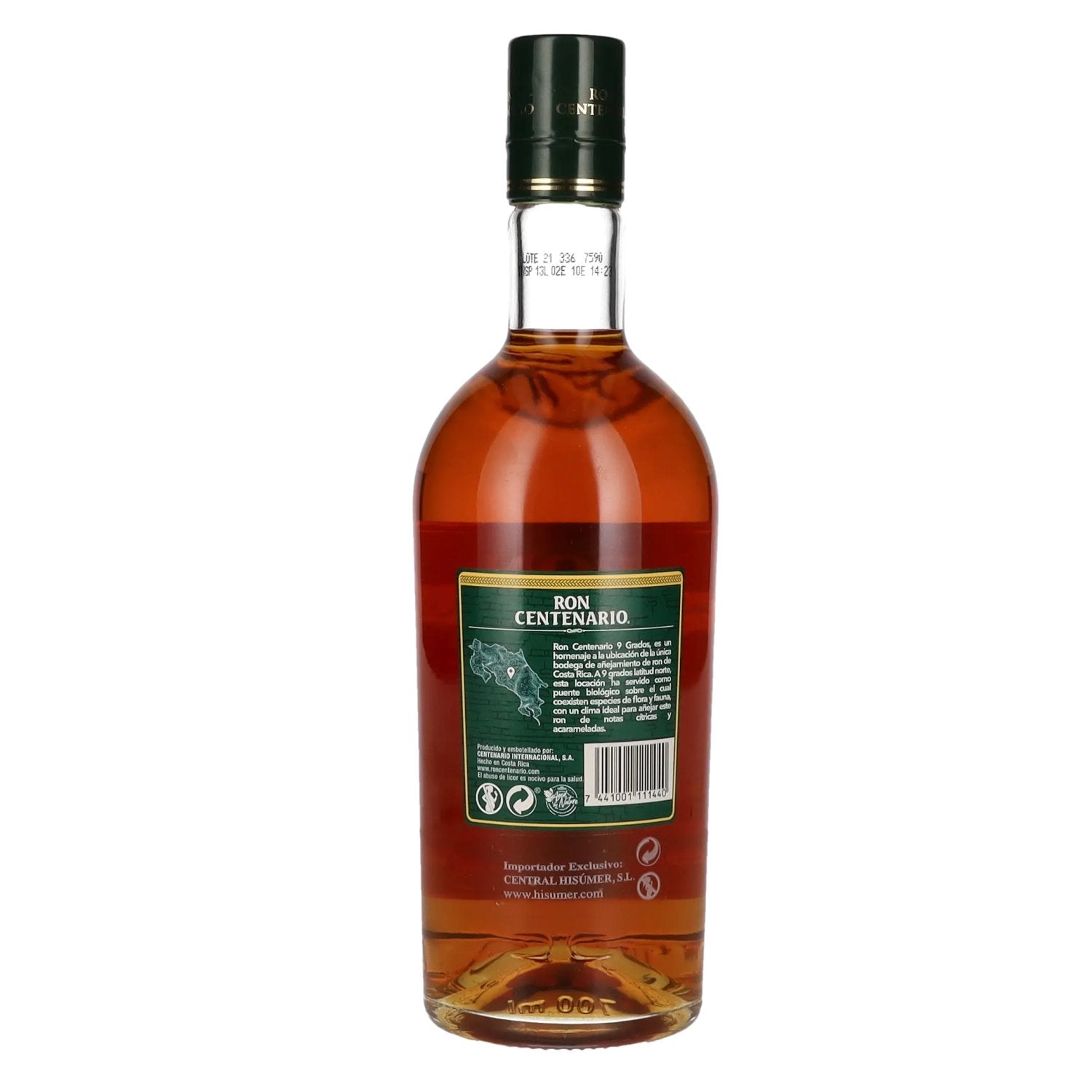 Ron Centenario Conmemorativo 9 GRADOS 40% Vol. 0,7l