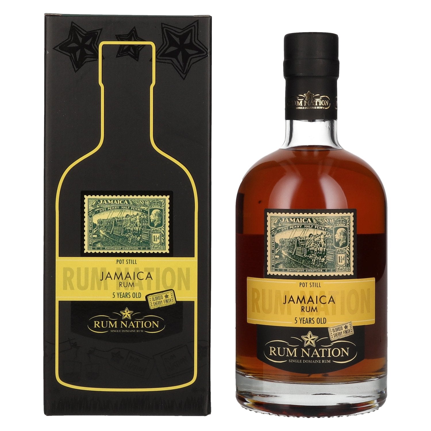 Rum Nation Jamaica 5 Years Old Pot Still Rum 50% Vol. 0.7L in Gift Box