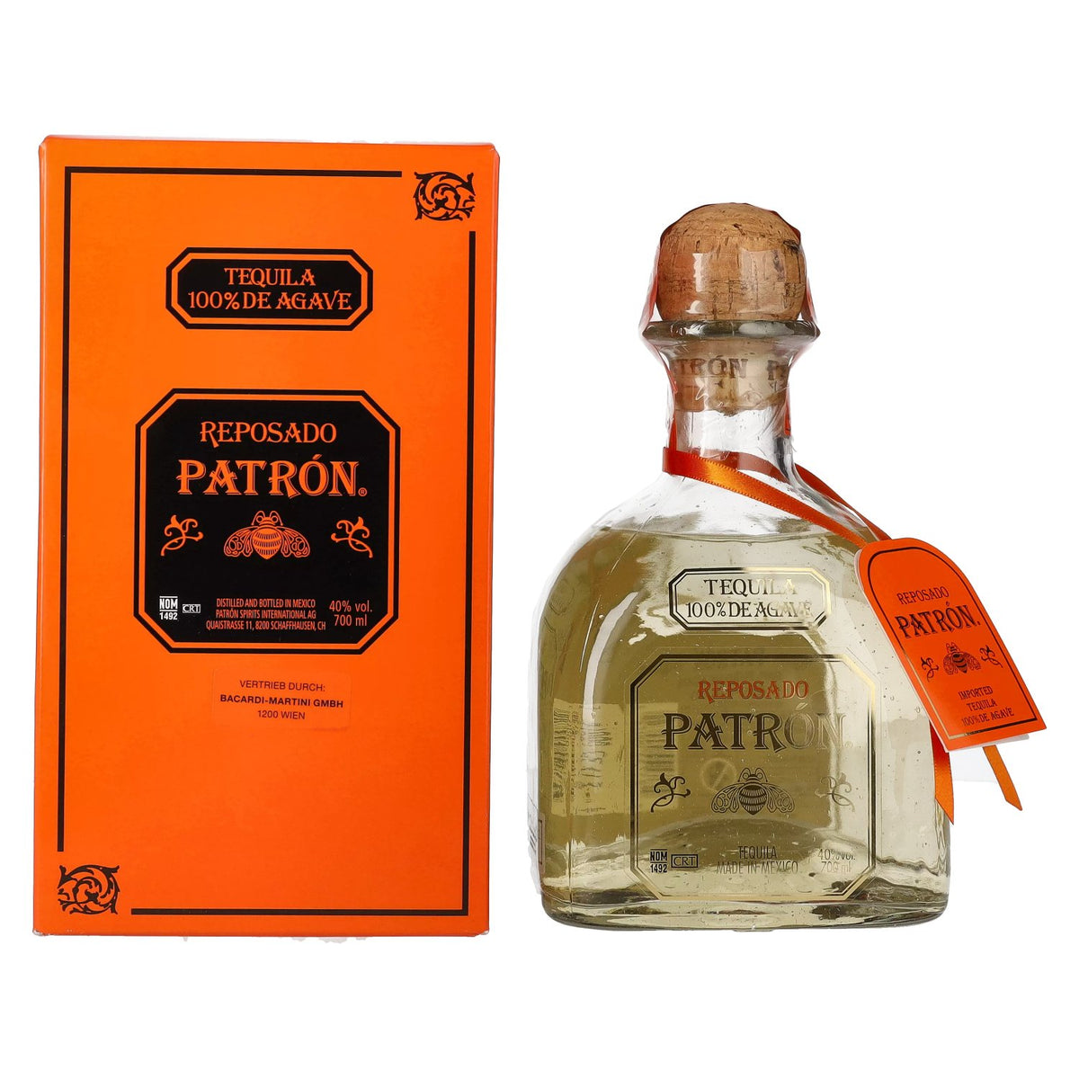 Patrón Tequila Reposado 40% Vol. 0,7l in Geschenkbox