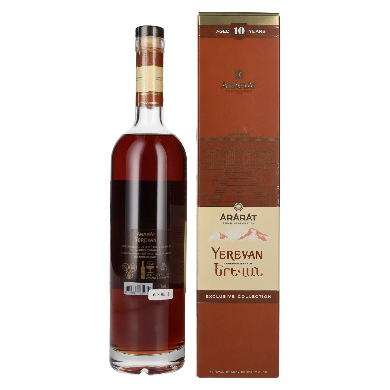 Ararat Yerevan 10 Years Old Exclusive Collection 57% Vol. 0,7l in Geschenkbox