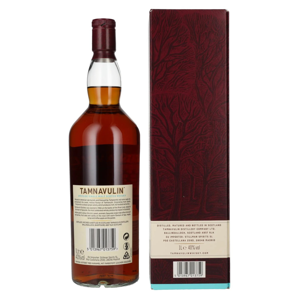 Tamnavulin TEMPRANILLO CASK Speyside Single Malt Scotch Whisky 40% Vol. 1l in gift box