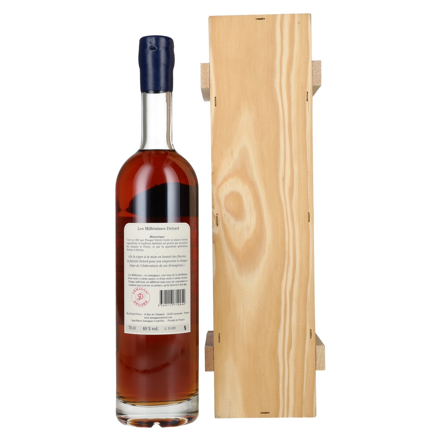 Old Armagnac Delord Vintage Récolte 1995 40% Vol. 0.7l in wooden box