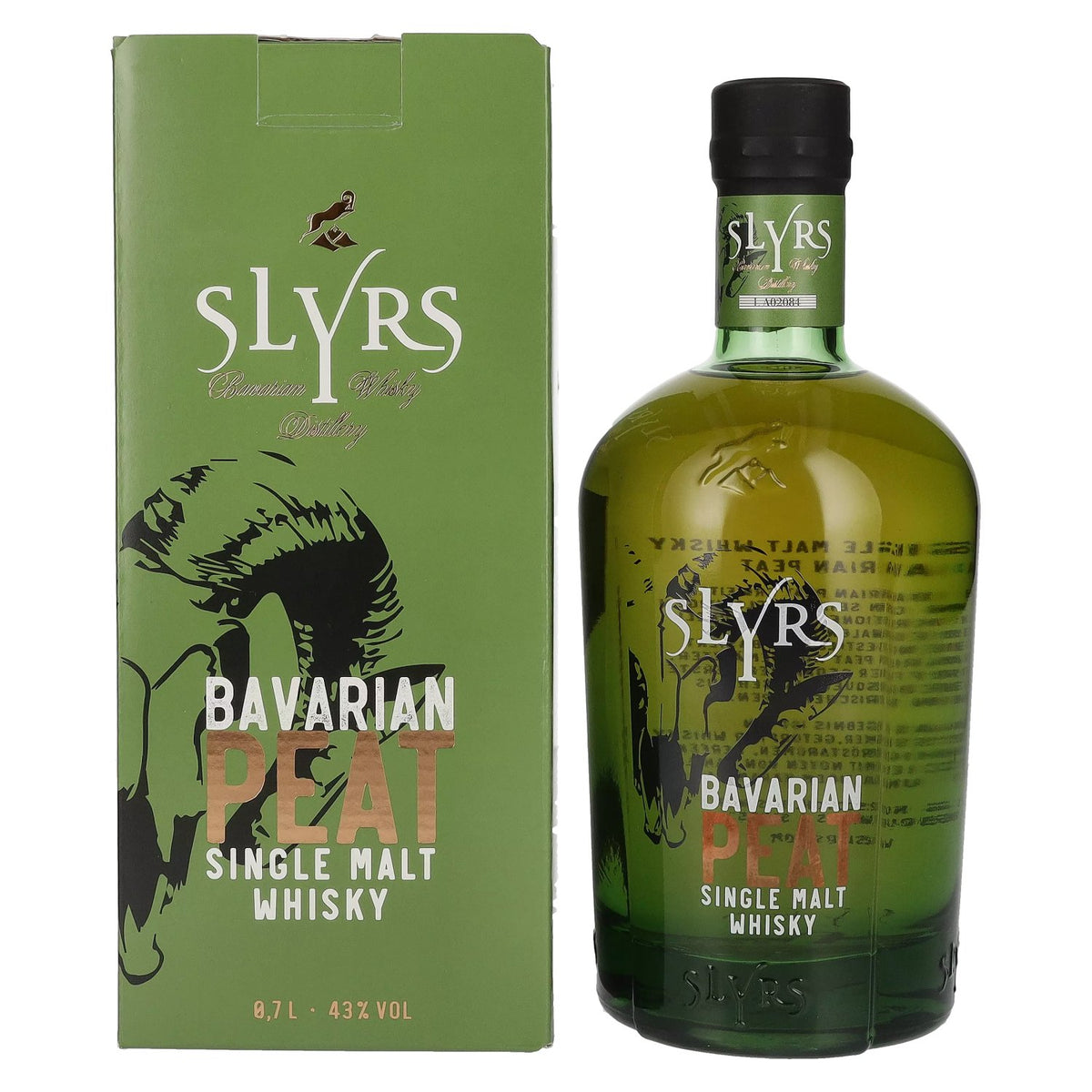 Slyrs Bavarian Peat Single Malt Whisky 43% ABV, 0.7l, in a gift box