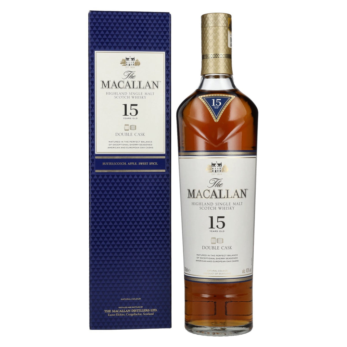 The Macallan 15 Years Old DOUBLE CASK 43% Vol. 0,7l in Geschenkbox