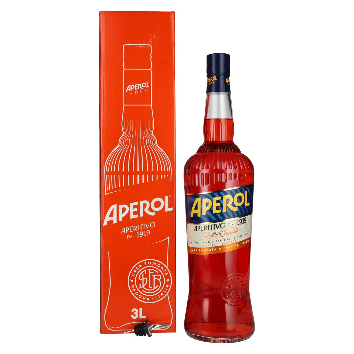 Aperol Aperitivo 11% Vol. 3l in Geschenkbox mit Flaschenausgießer