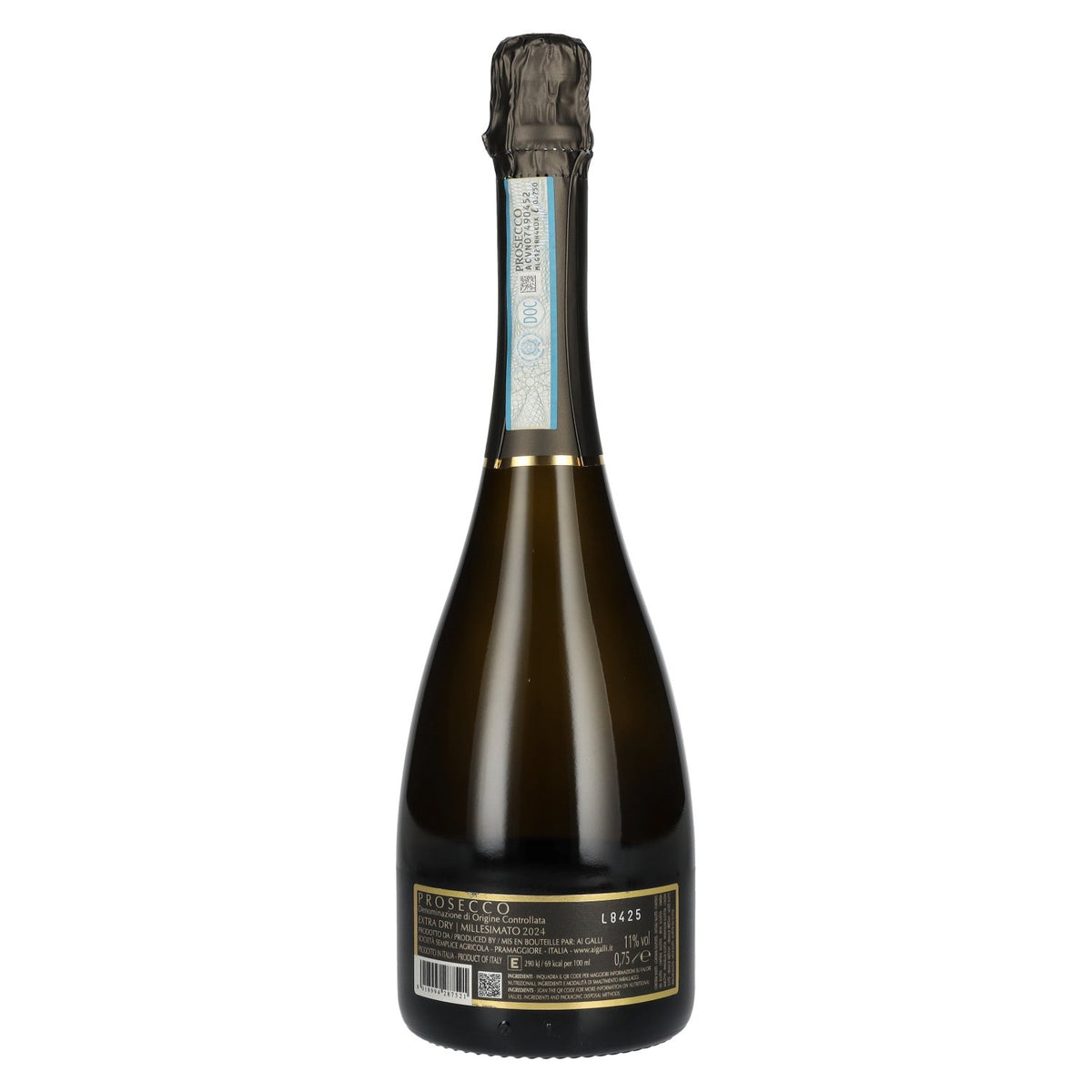 AI GALLI Prosecco Extra Dry Millesimato DOC 2024 11% ABV 0.75 l