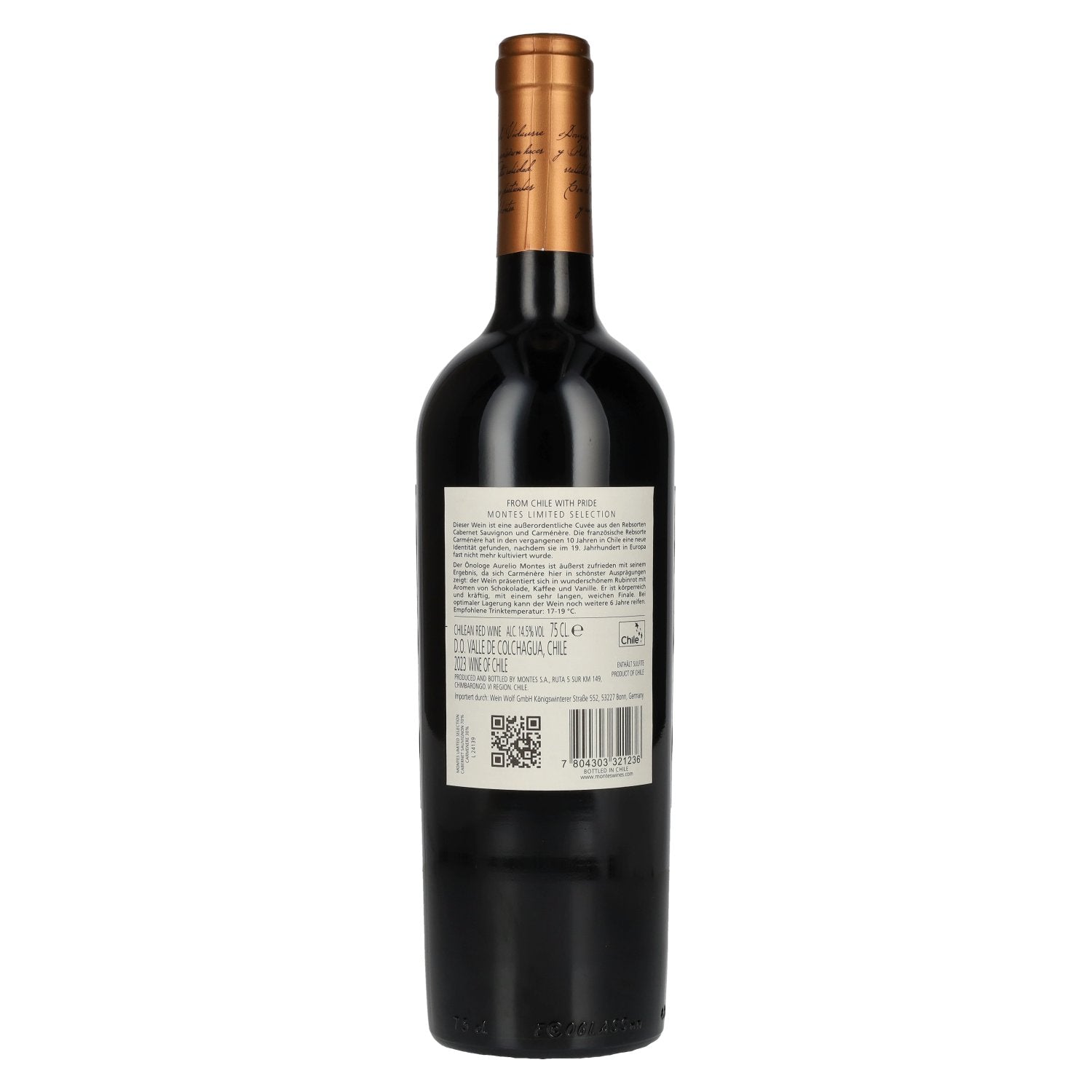 Montes CABERNET SAUVIGNON CARMENÈRE Limited Selection 2023 14.5% ABV 0.75l