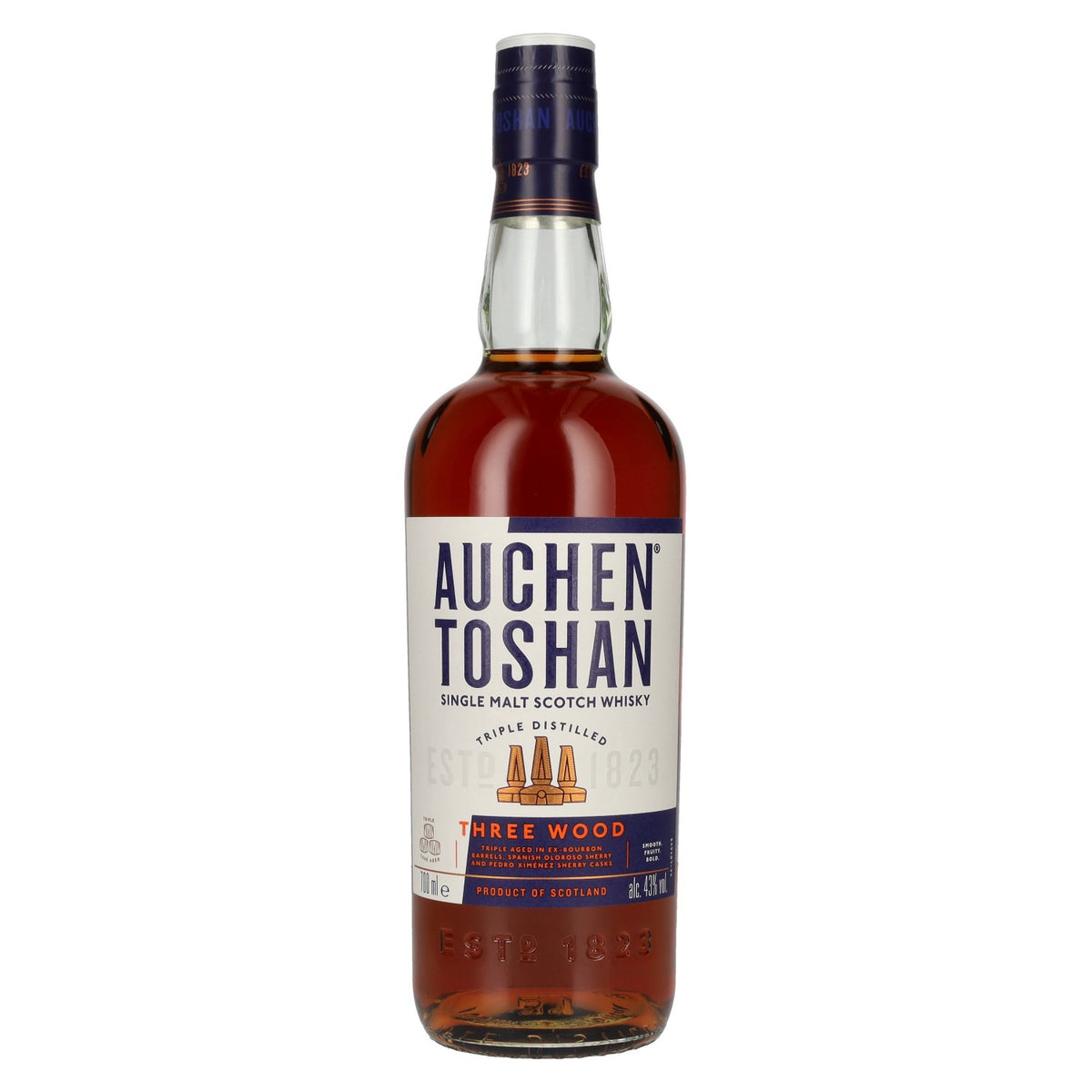 Auchentoshan THREE WOOD Single Malt Scotch Whisky 43% Vol. 0.7L