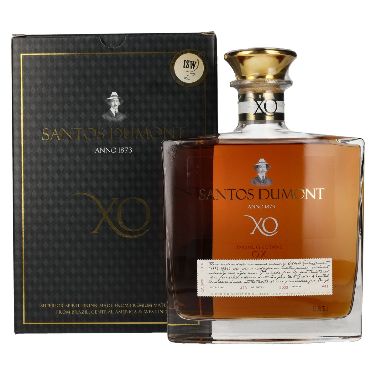 Santos Dumont XO Superior Spirit Drink 40% Vol. 0.7l in gift box