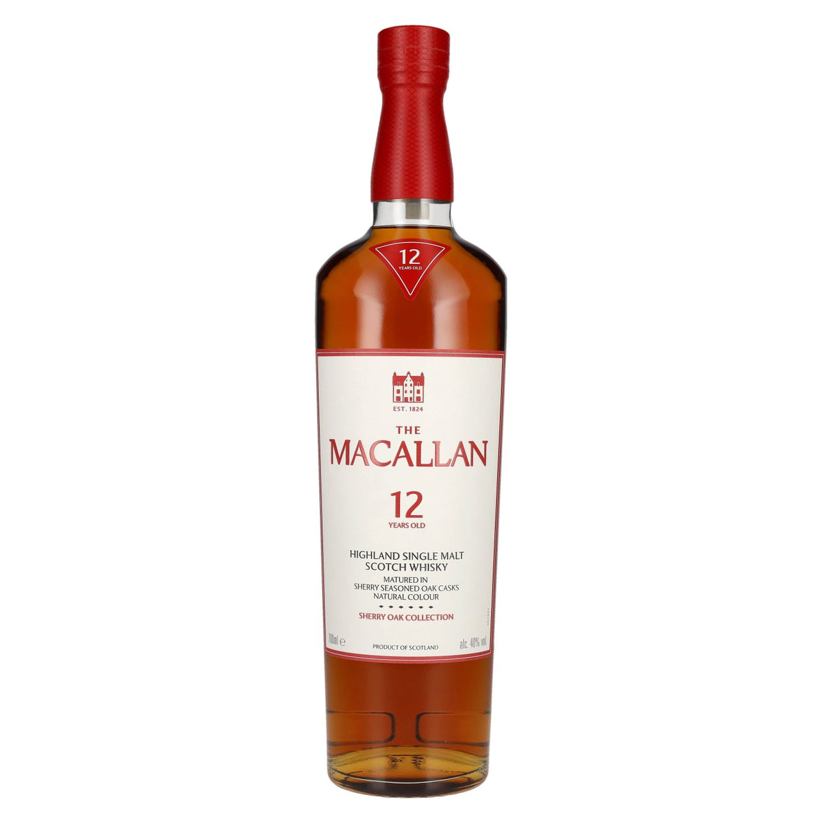 The Macallan 12 Years Old SHERRY OAK CASK 40% ABV 0.7l