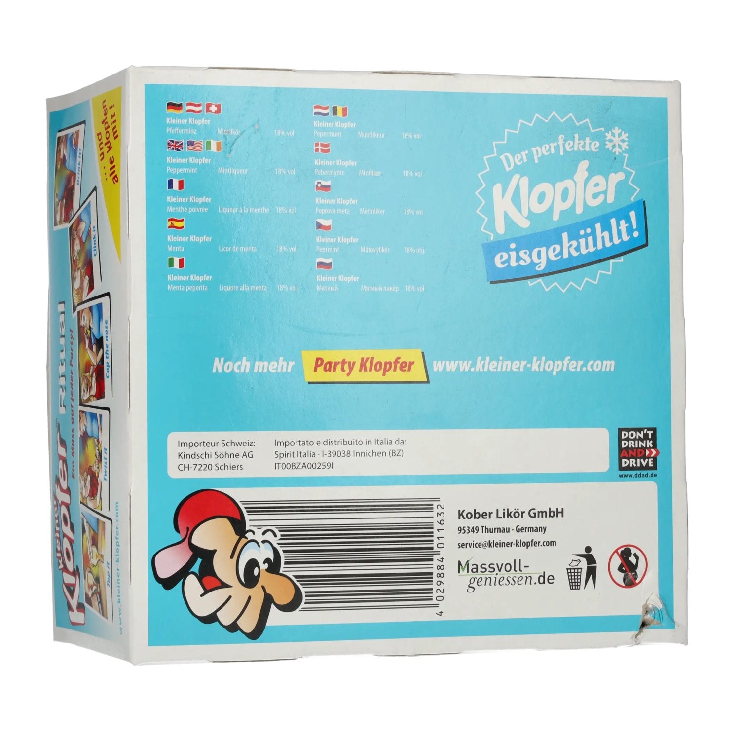 Kleiner Klopfer Peppermint 18% Vol. 25x0.02l