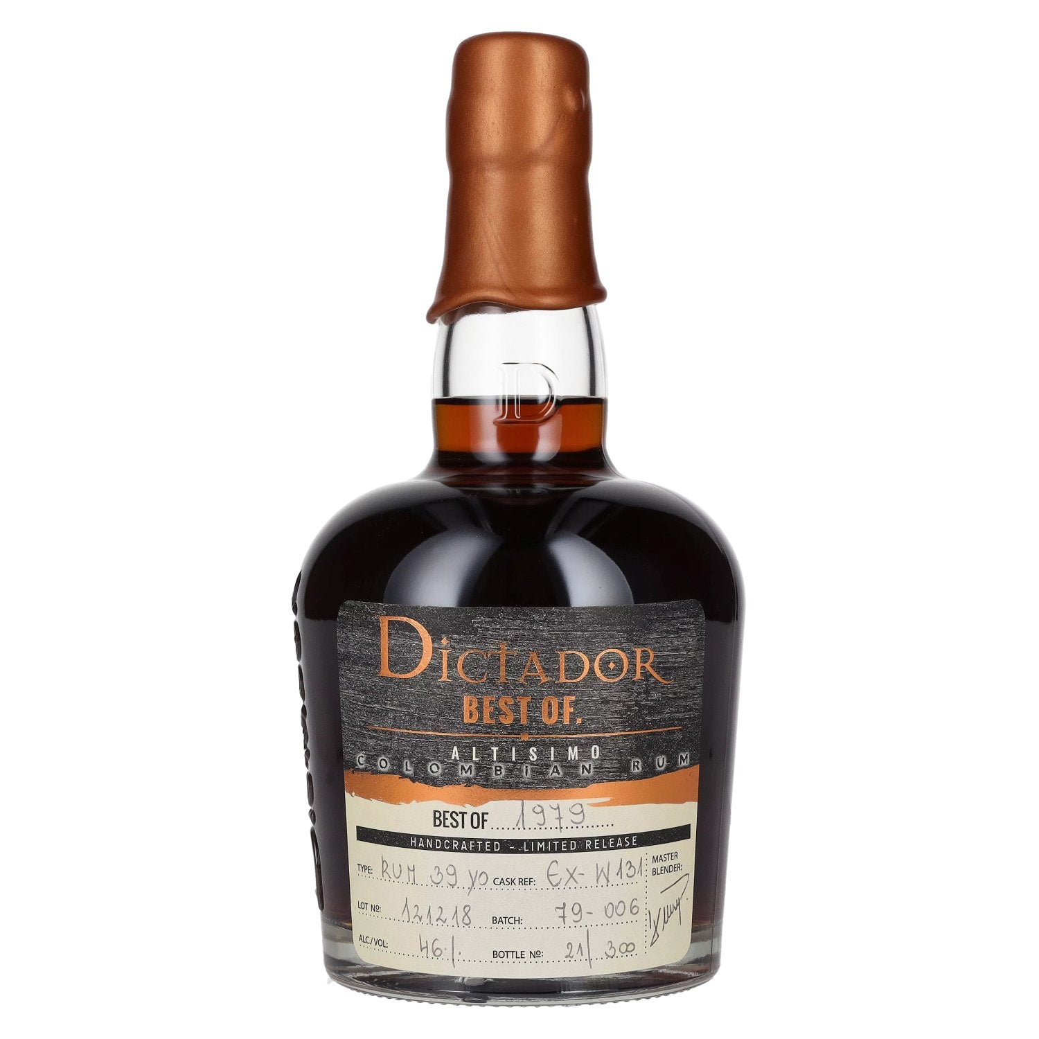 Dictador BEST OF 1979 ALTISIMO Colombian Rum Limited Release 46% Vol. 0.7l