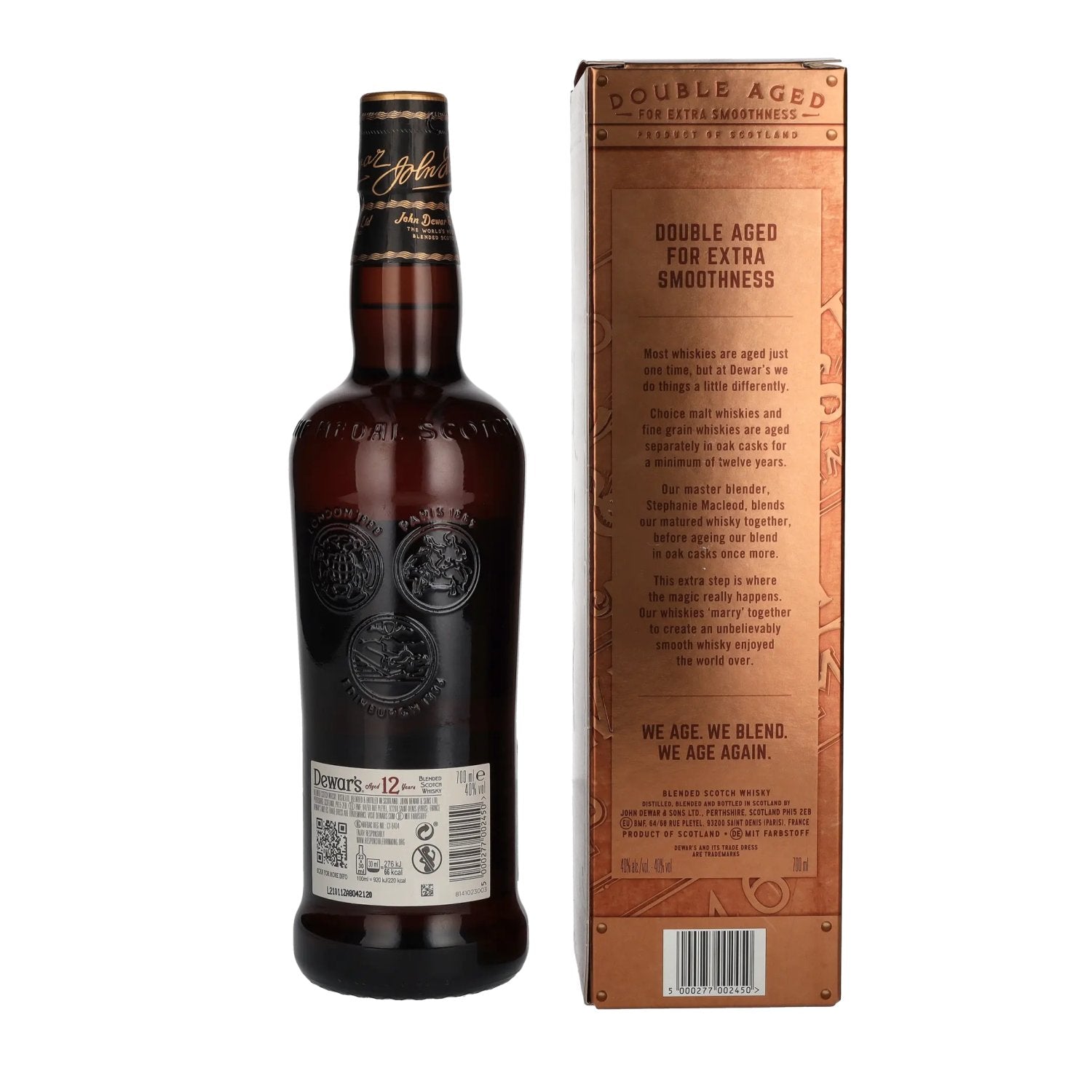 Dewar's 12 Years Old Blended Scotch Whisky 40% Vol. 0,7l in Geschenkbox