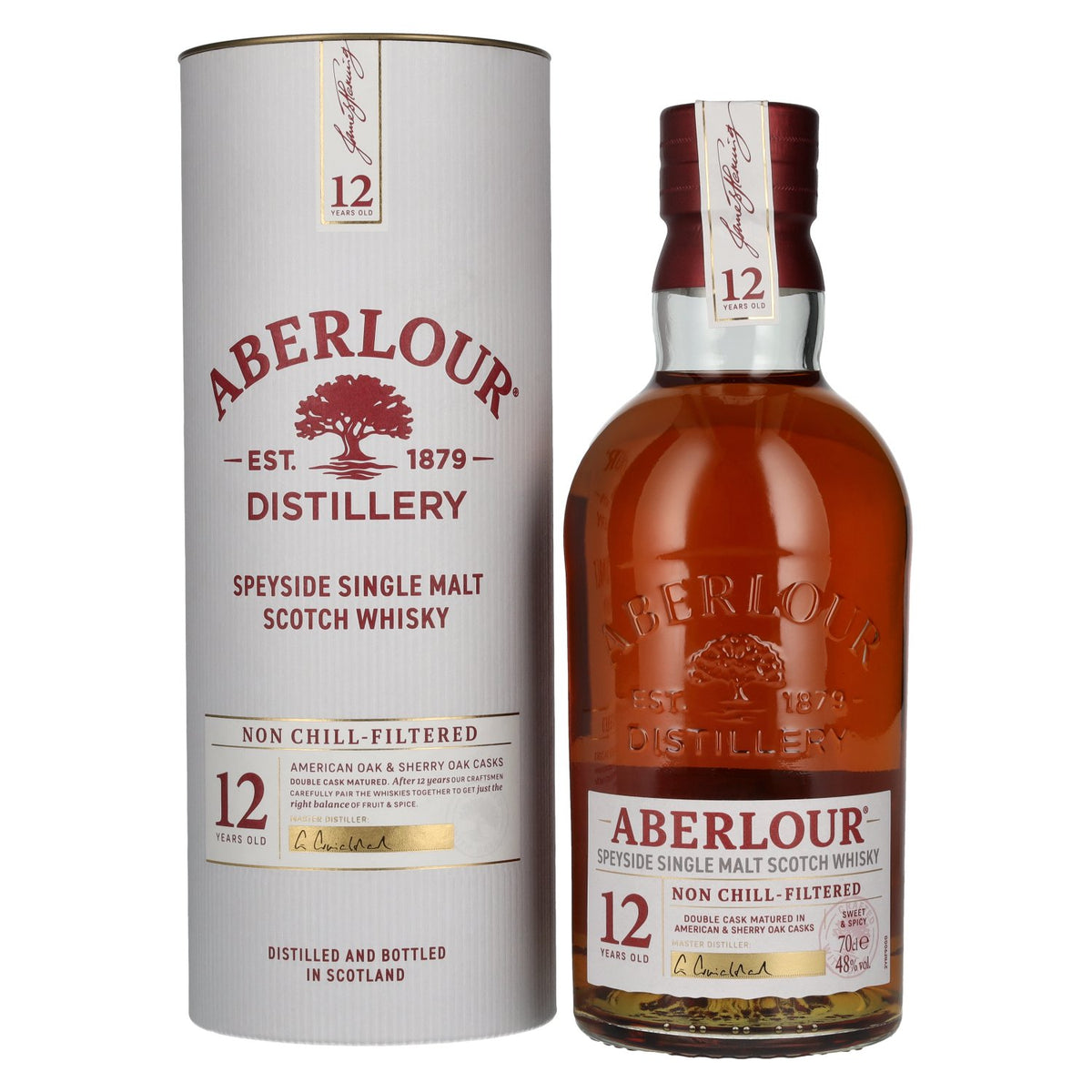 Aberlour 12 Years Old Speyside Single Malt 48% Vol. 0,7l in Geschenkbox