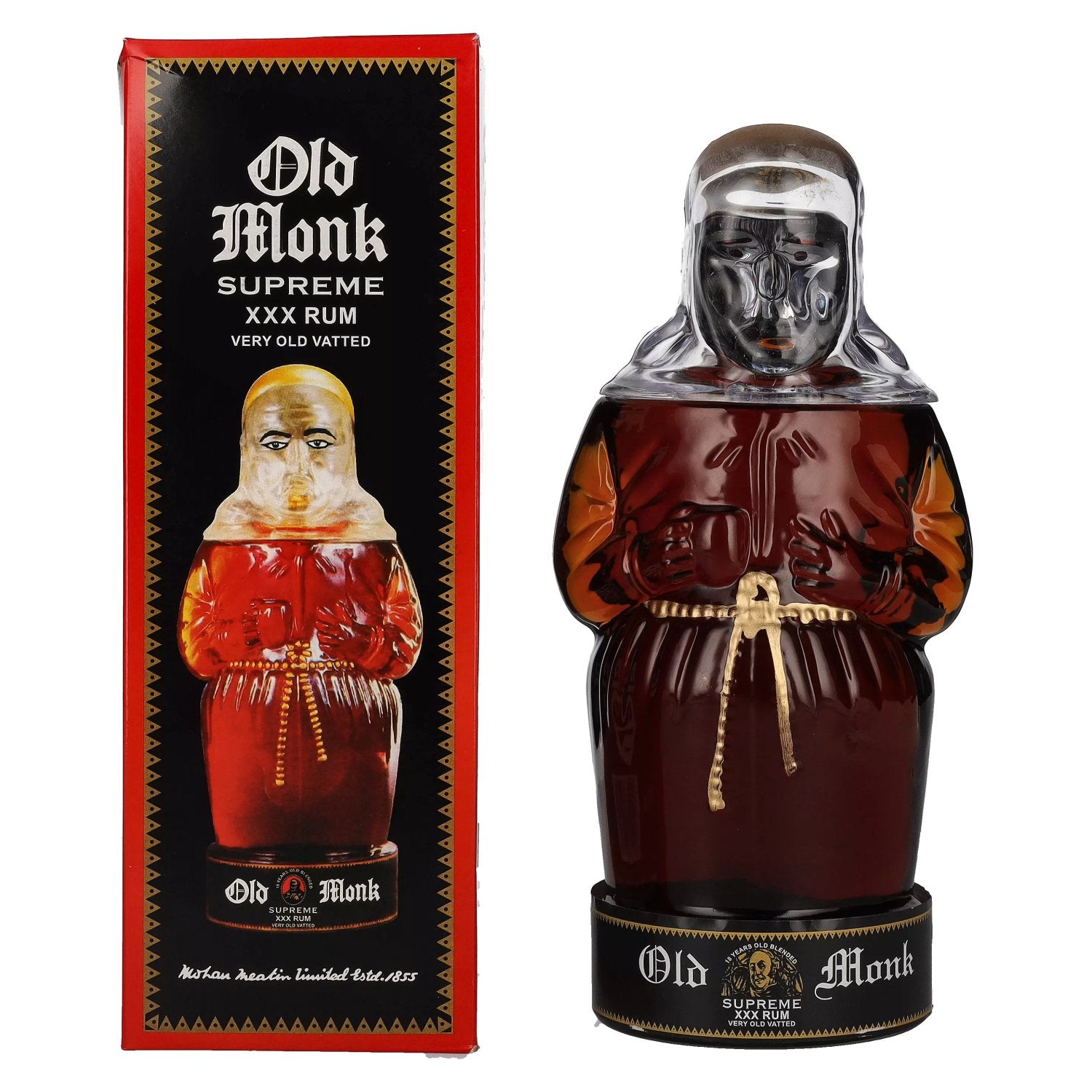 Old Monk Supreme XXX Rum 42.8% Vol. 0.7L in Gift Box