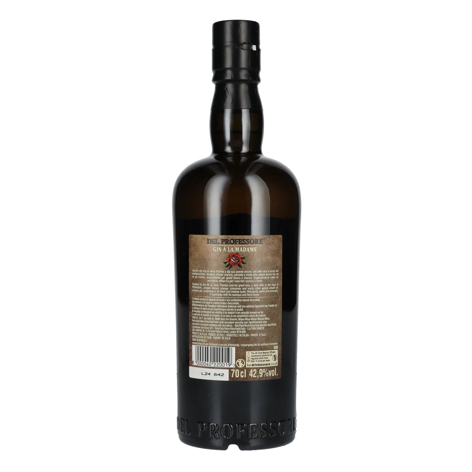 Del Professore Gin À LA MADAME Impossible to Imitate 42,9% Vol. 0,7l