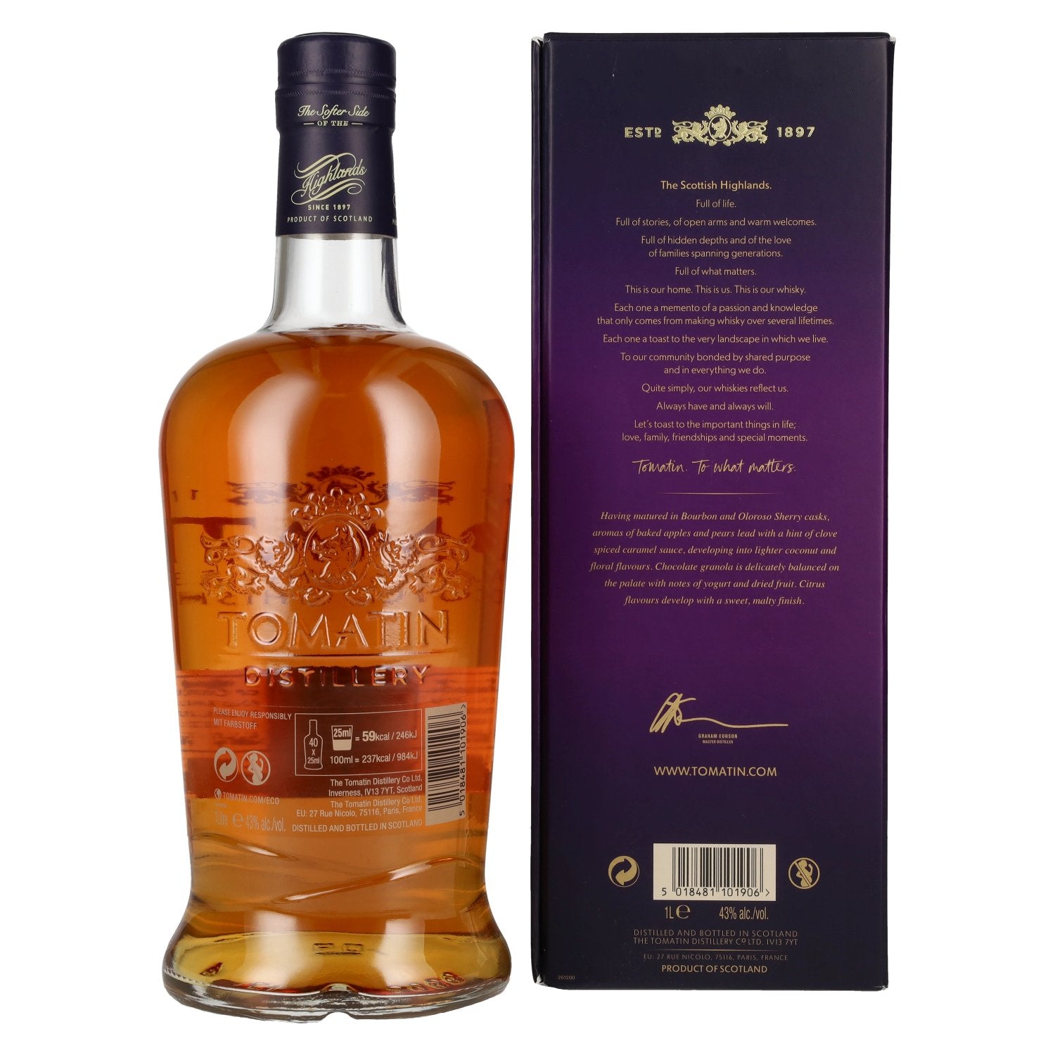 Tomatin 13 Years Old DOUBLE CASK Travel Retail 43% Vol. 1l in Geschenkbox