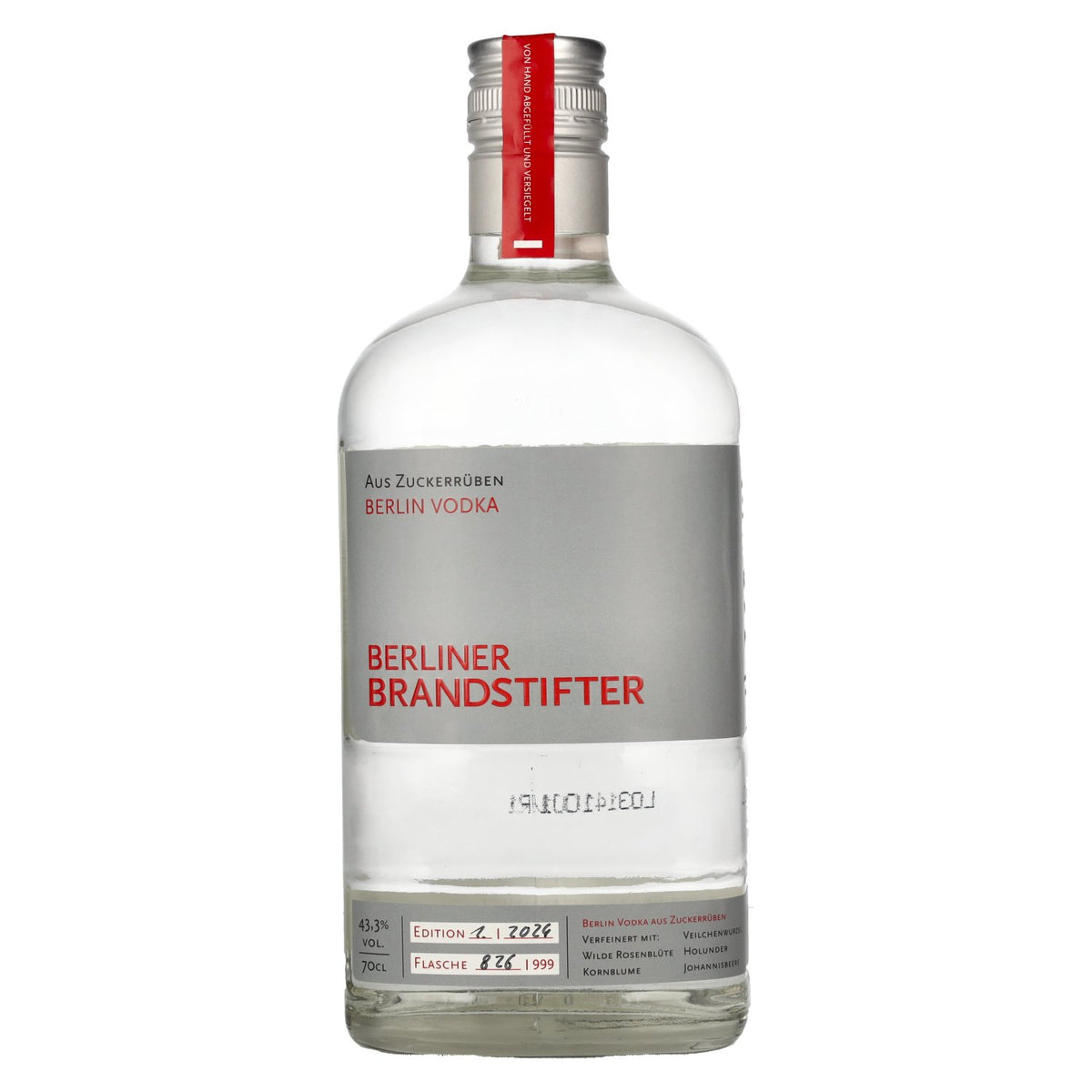 Berliner Brandstifter Berlin Vodka 43.3% Vol. 0.7l